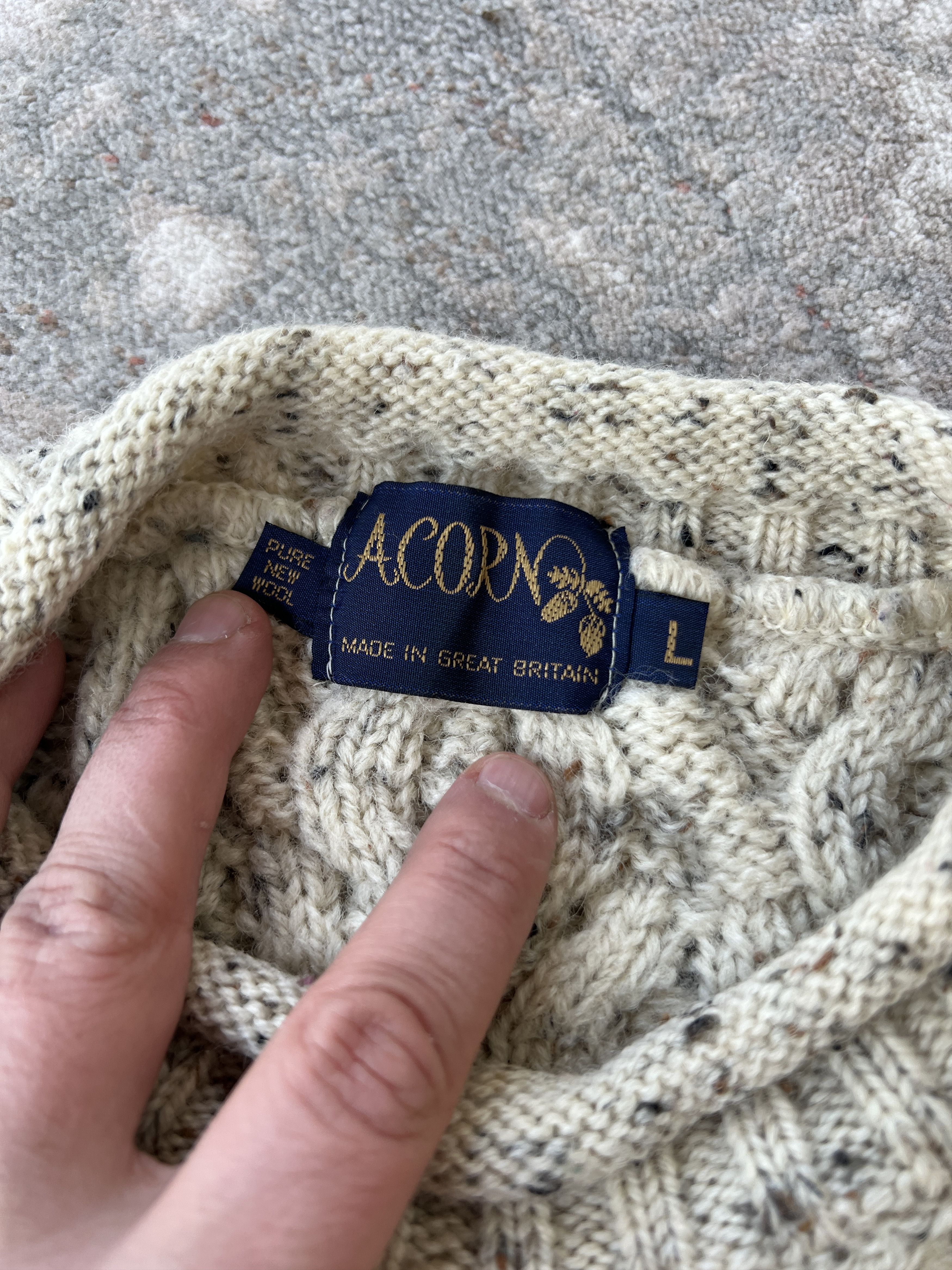 Vintage Acorn Vintage Wool Swetaer Size US L / EU 52-54 / 3 - 3 Thumbnail