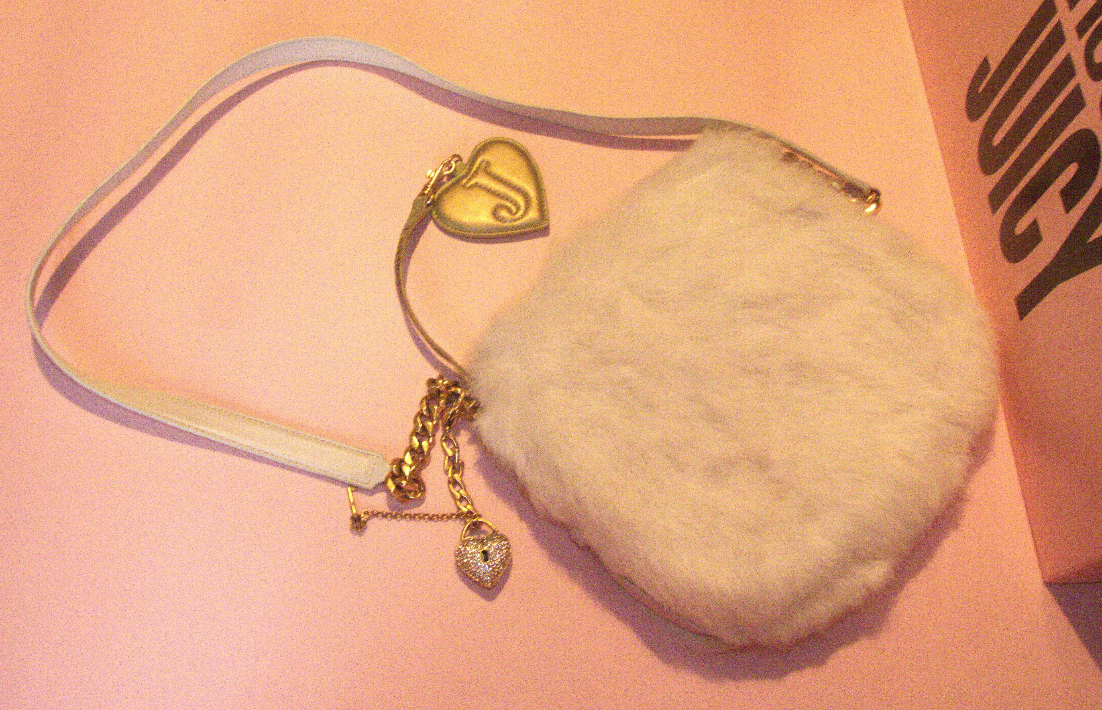 Juicy Couture Rare 2004 Vintage Juicy Couture REAL Rabbit Fur bag P&G era Size ONE SIZE - 7 Thumbnail