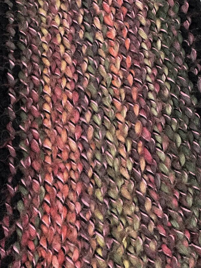 Dolce & Gabbana 1990s Dolce & Gabbana Gradient Pink Dark Wool Scarf Size ONE SIZE - 4 Thumbnail