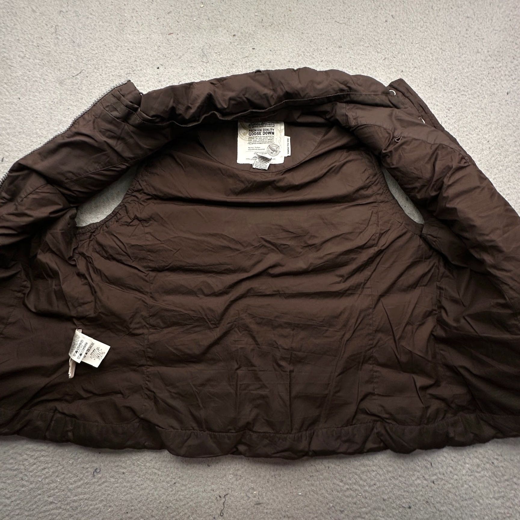 Eddie Bauer VINTAGE Eddie Bauer Goose Down Brown Vest Womens XL Full Zip Jacket 700 Fill Power Brown (Note: If not vintage, omit VINTAGE) Size XL / US 12-14 / IT 48-50 - 7 Thumbnail