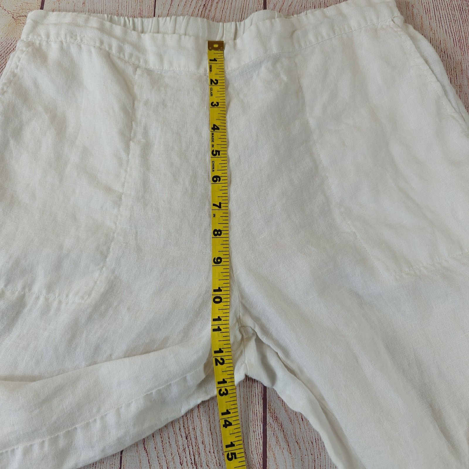 Habitat Habitat linen cropped wide leg pants sz M Size 30" / US 8 / IT 44 - 6 Thumbnail