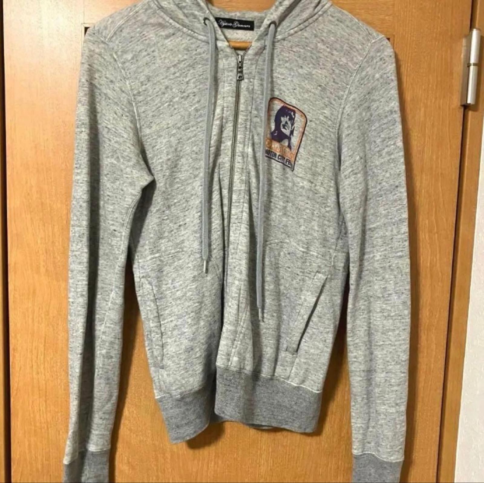 Hysteric Glamour Hysteric Glamour - Grey Zip-Up Hoodie Graphic Print Size M / US 6-8 / IT 42-44 - 2 Thumbnail