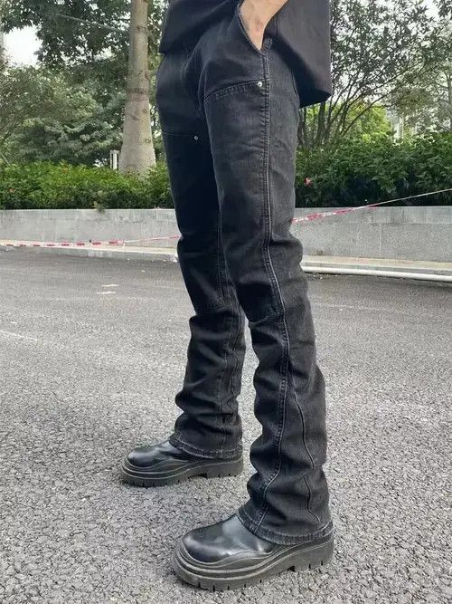 Jean grunge faded carpenter flared jeans Size US 28 / EU 44 - 1 Thumbnail