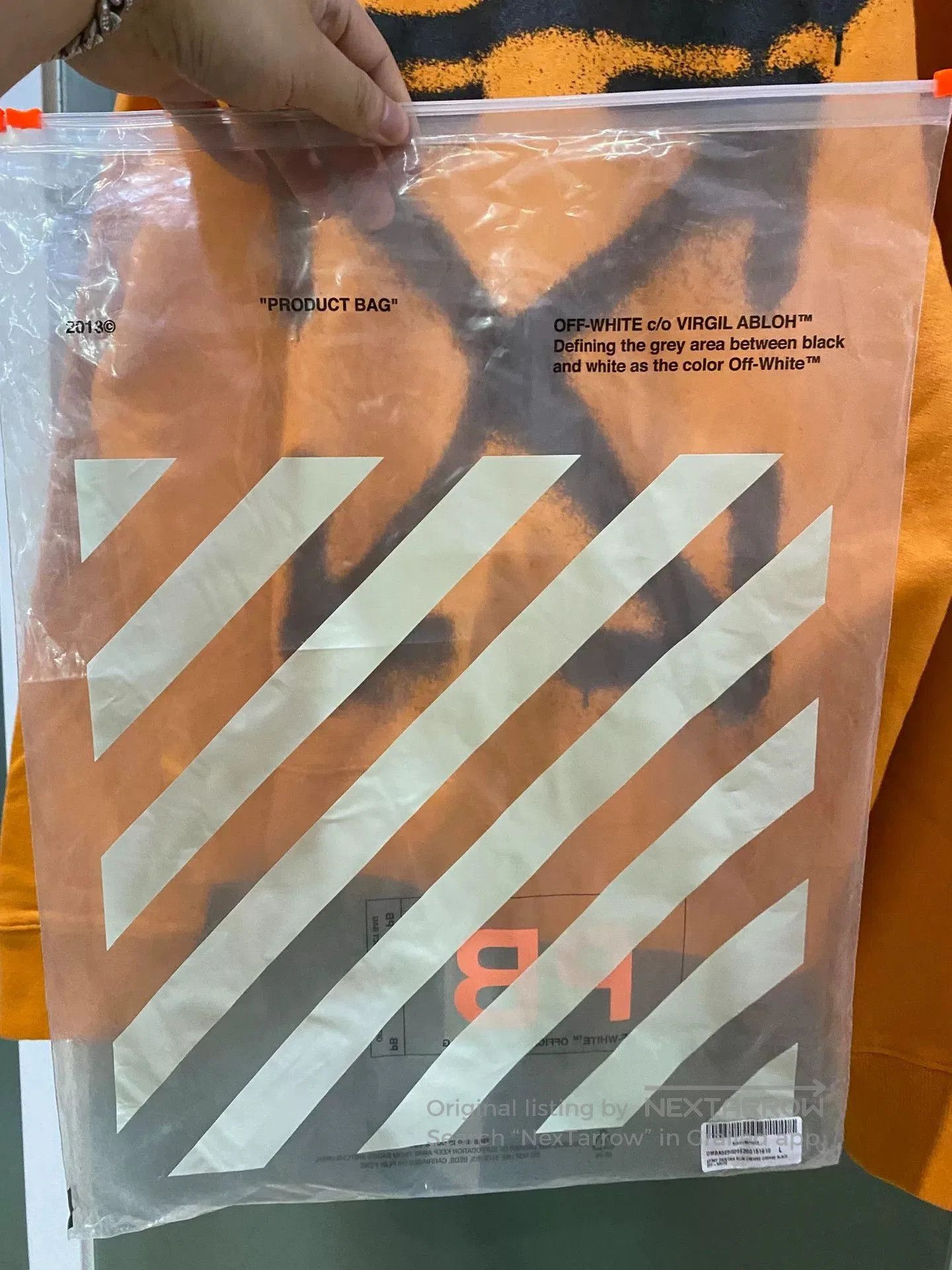 Off-White off white spray print long sleeve sweatshirt. Size US M / EU 48-50 / 2 - 3 Thumbnail