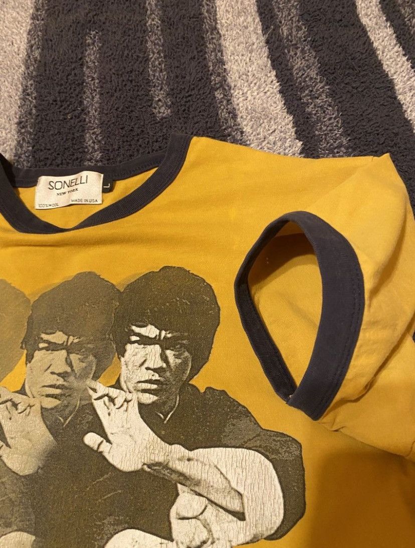 Vintage 2000’s Bruce Lee Mustard Yellow T-shirt Size US L / EU 52-54 / 3 - 4 Thumbnail