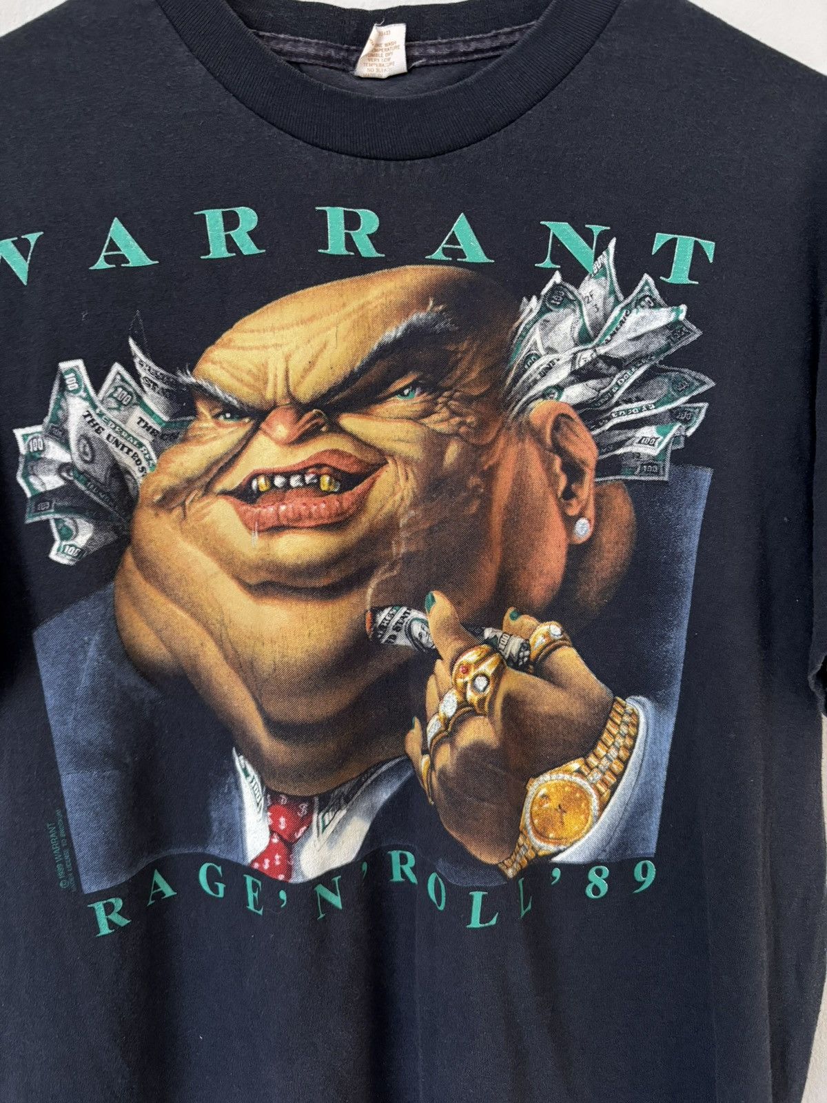 Vintage Vintage 1989 Warrant Rage N Roll Band Shi Size US M / EU 48-50 / 2 - 3 Thumbnail