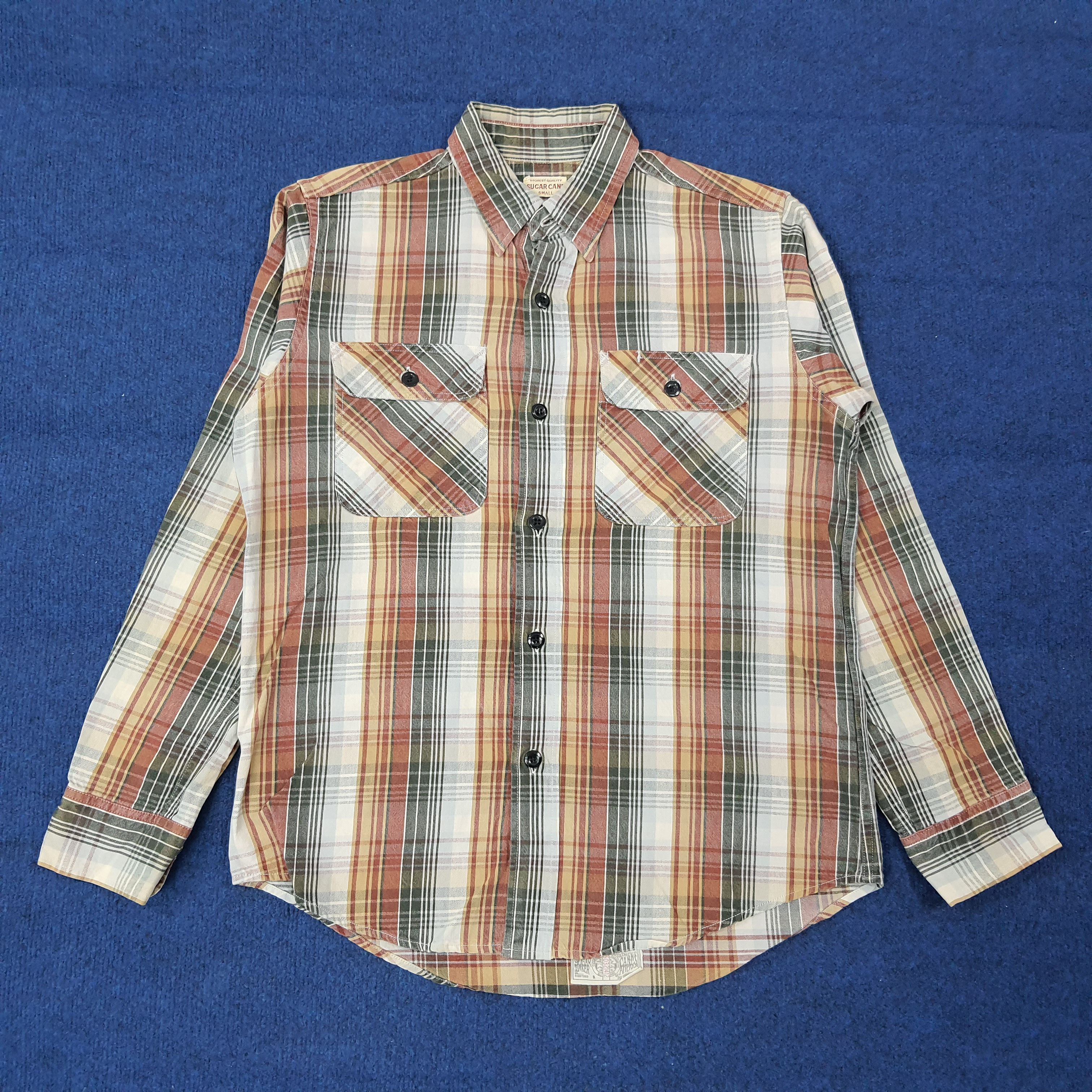 Sugar Cane Vintage Sugar Cane SC23607 Plaid Button Up Shirt C267N18 Size US S / EU 44-46 / 1 - 1 Thumbnail