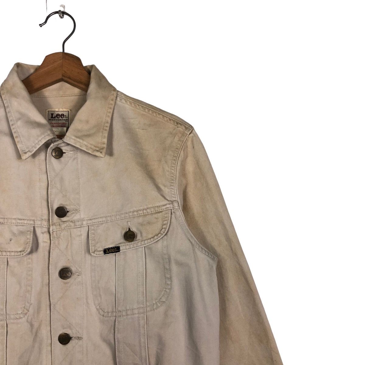 Japanese Brand 🔥Vintage Cropped Biker Trucker Jacket Lee Western Usa Size US M / EU 48-50 / 2 - 6 Thumbnail