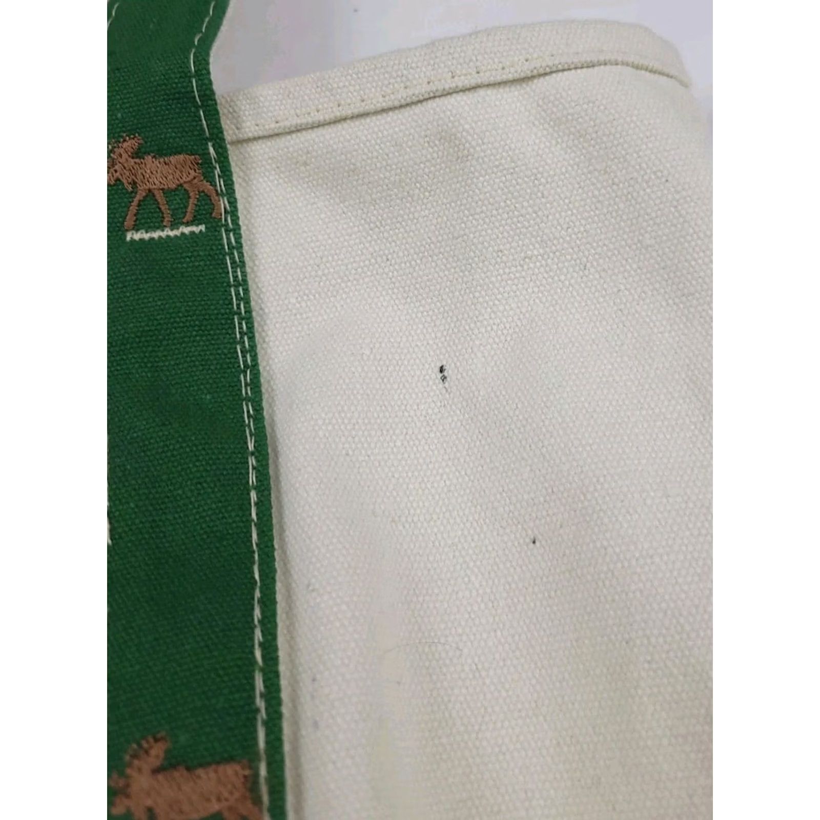 Vintage Vintage Moose Canvas Tote Bag - Nature Travel USA Unisex Adult White Cotton Size ONE SIZE - 8 Thumbnail