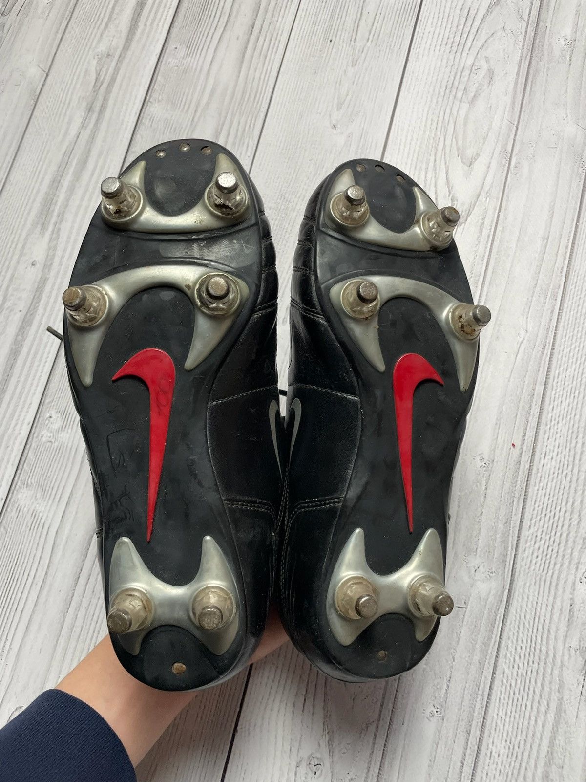 Nike × Vintage Vintage Nike total 90 soccer boots size US 8 black Size US 8 / EU 41 - 4 Thumbnail
