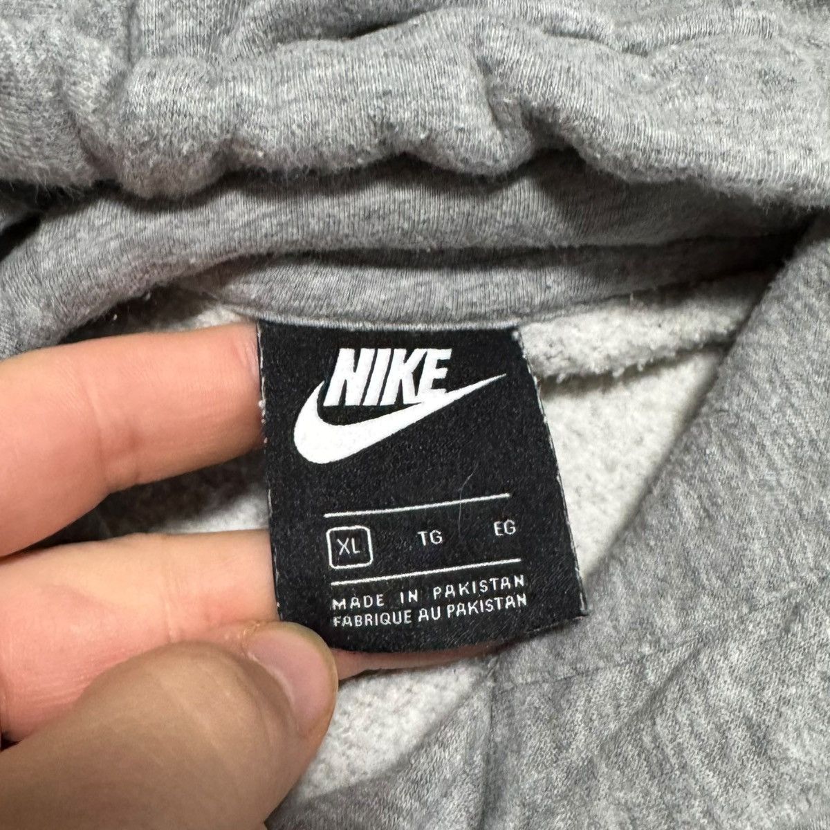 Nike Nike Embroidered Logo Gray Hoodie Sweatshirt Adult XL Size US XL / EU 56 / 4 - 4 Thumbnail
