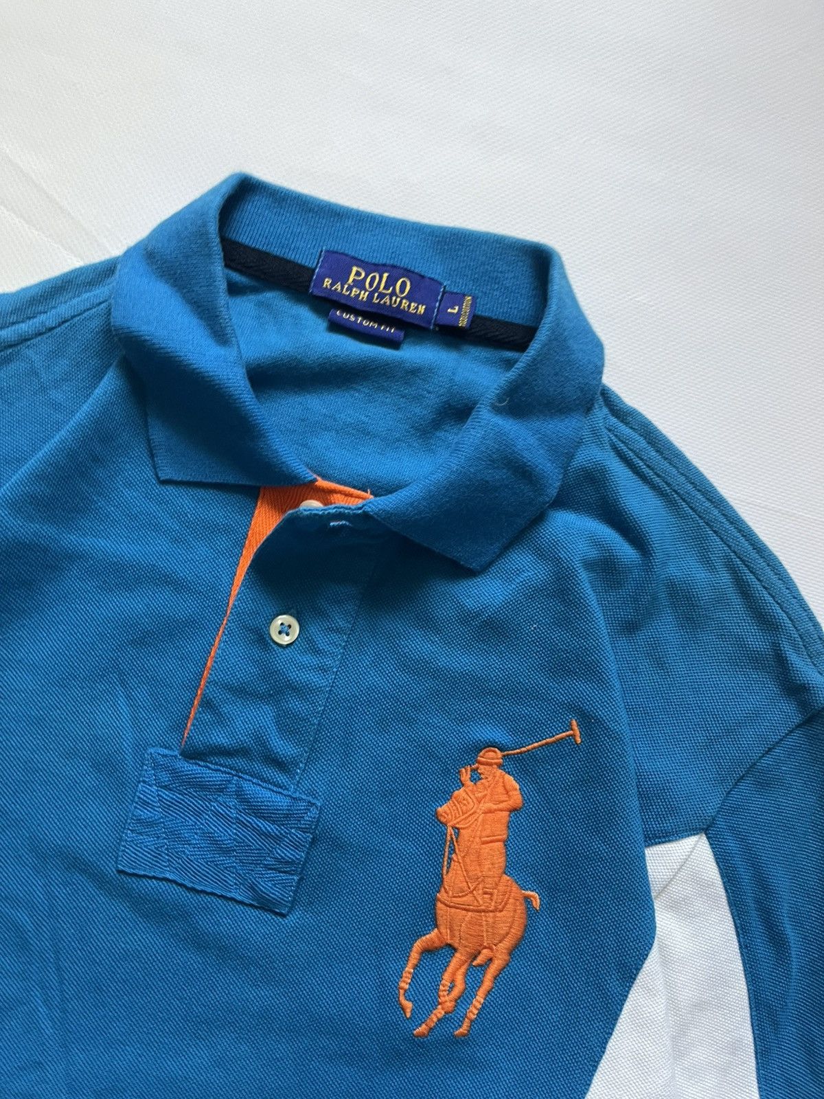 Polo Ralph Lauren Polo Ralph Lauren Striped Big Pony Polo Shirt Size US L / EU 52-54 / 3 - 4 Thumbnail