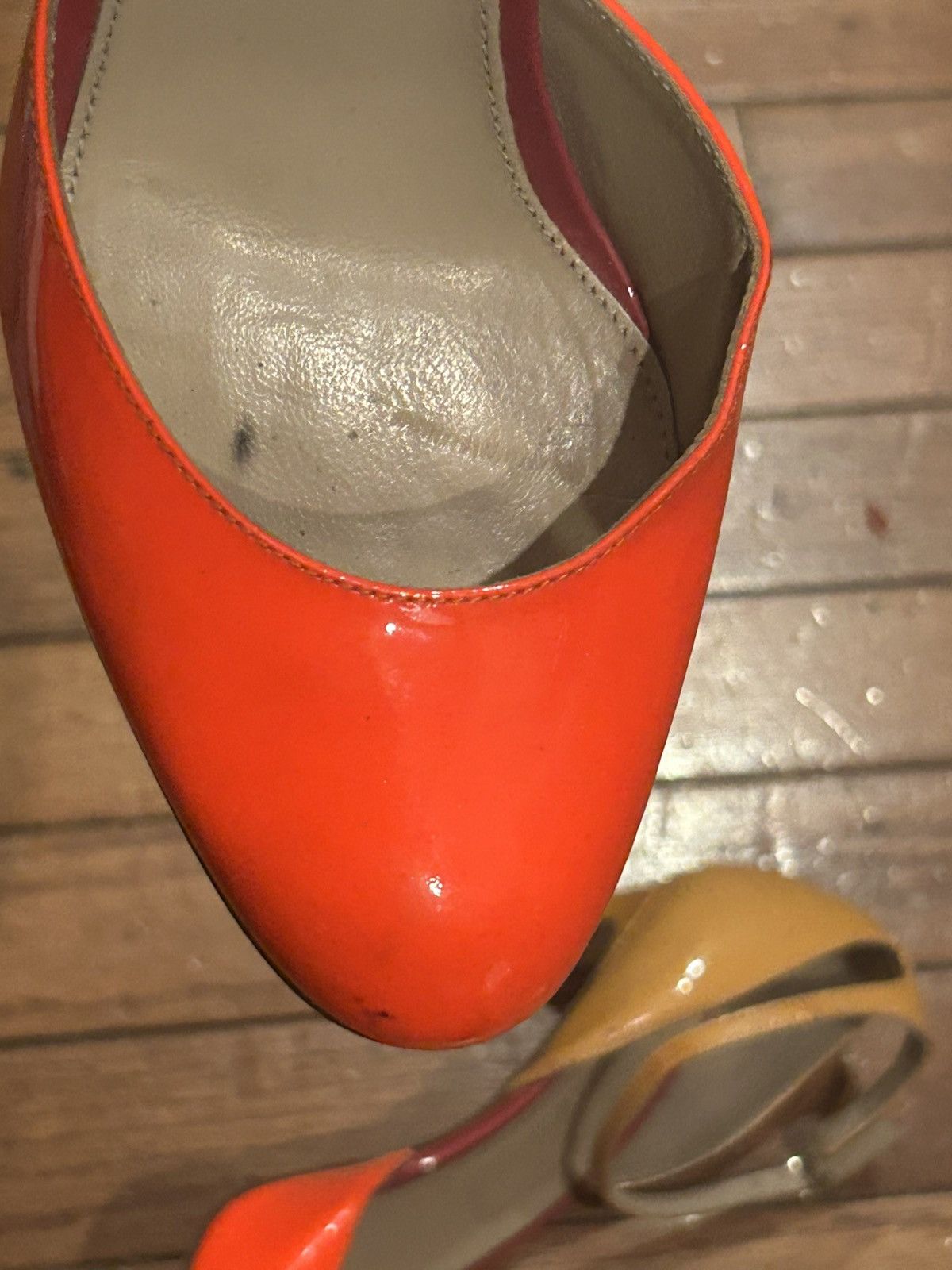 J.Crew Nude Orange J.CREW D'Orsay Patent Leather Size US 8.5 / IT 38.5 - 6 Thumbnail