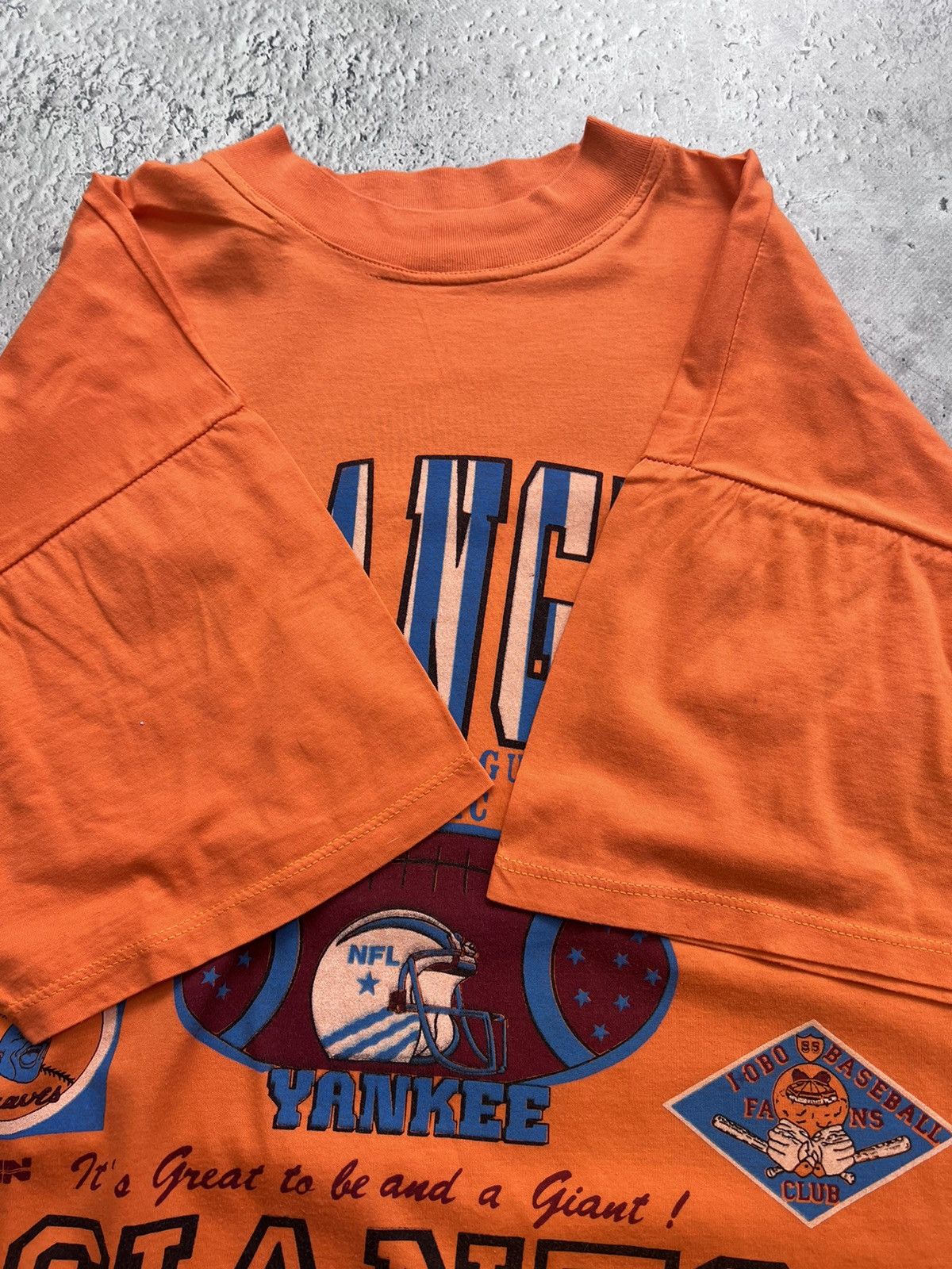 MLB × Vintage Vintage 90s RARE LOS ANGELES Giants NFL T- Shirt LONGSLEEVE Size US XL / EU 56 / 4 - 6 Thumbnail