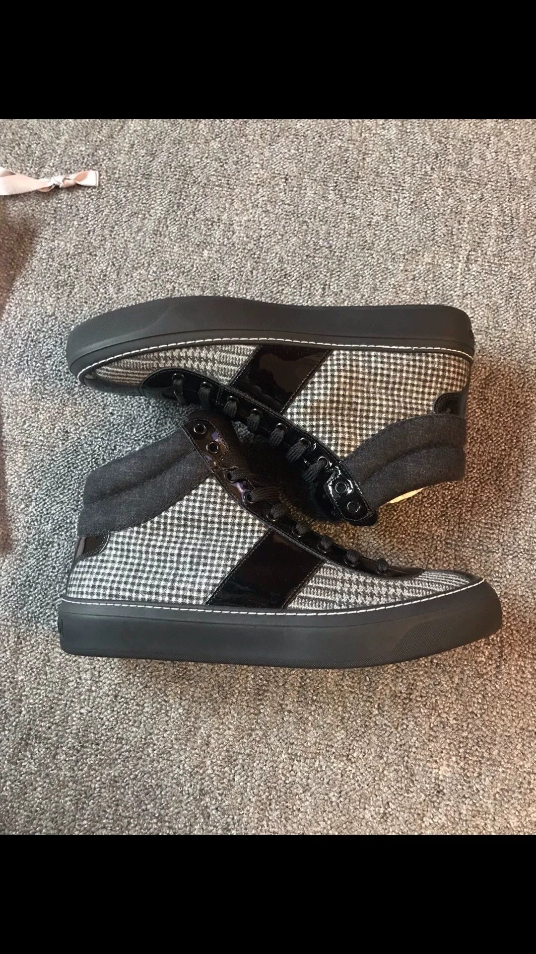 Jimmy Choo Jimmy Choo New Classic Check Panel High-Top 43 Sneakers Size US 10 / EU 43 - 3 Thumbnail