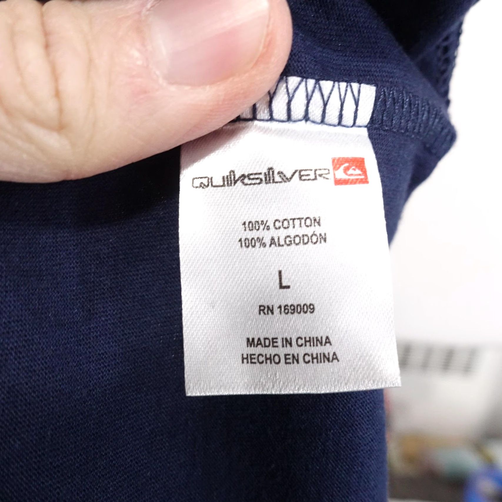 Quiksilver Quiksilver Shirt Mens Large Navy Blue Graphic Logo Surf Estd 1969 Cotton Tee Size US L / EU 52-54 / 3 - 7 Thumbnail