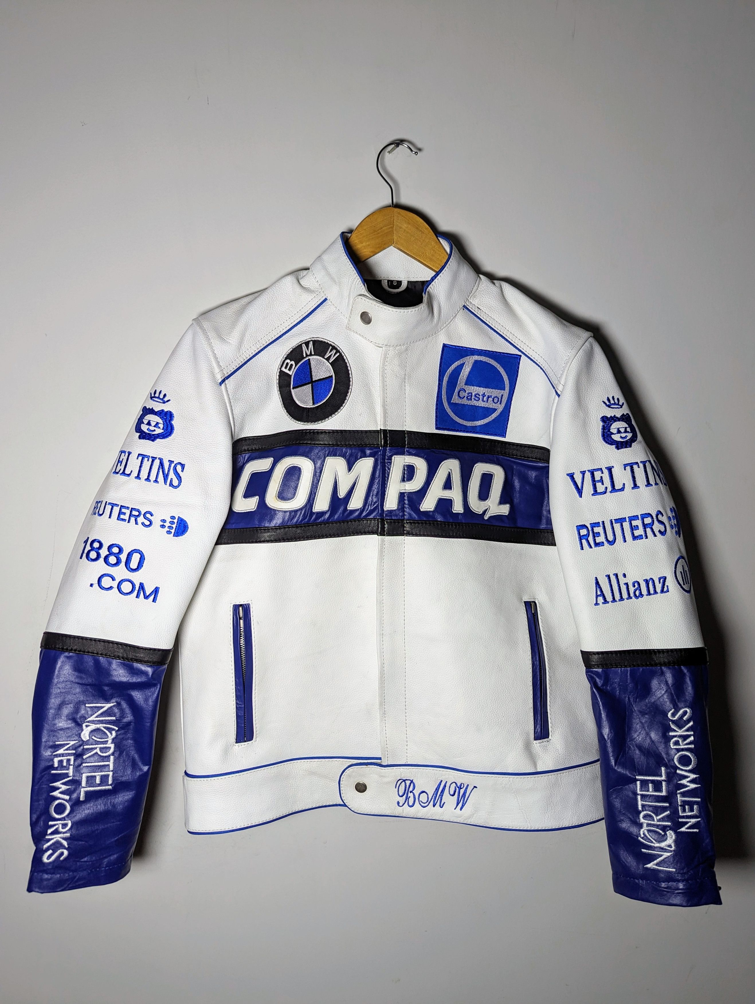 Vintage 🔥 BMW 🔥 Y2K RETRO RACING LEATHER JACKET FORMULA 1 Size US S / EU 44-46 / 1 - 1 Thumbnail