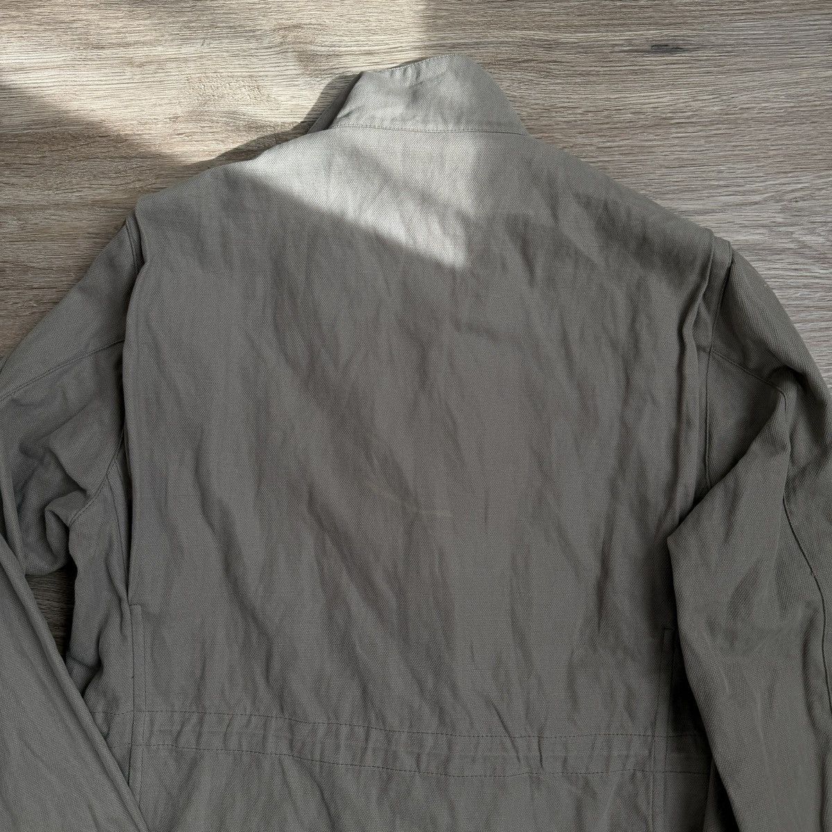 Mandarina Duck 2000S MANDARINA DUCK RAW CUT COATED FABRIC SHIRT JACKET Size L / US 10 / IT 46 - 10 Thumbnail