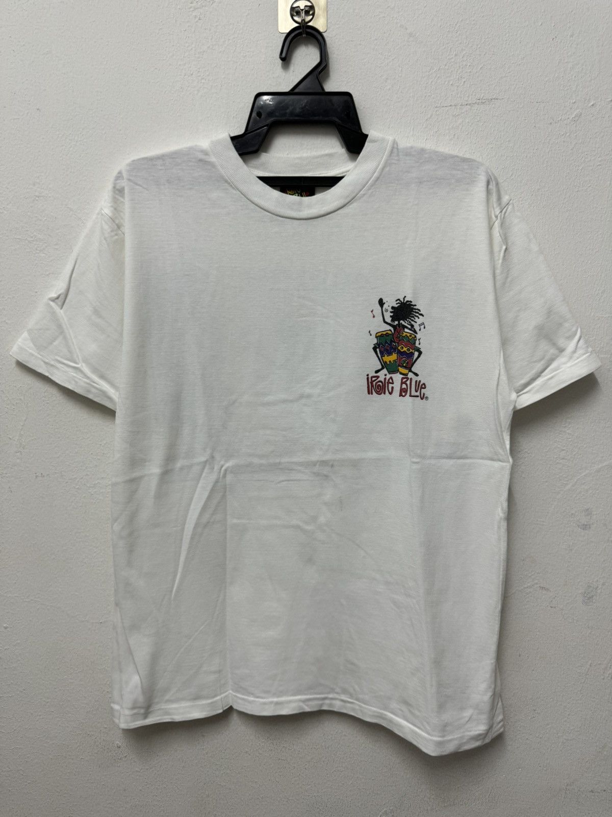 Stussy × Vintage Vintage 90’s Irie Blue Rasta Pan Tee Size US L / EU 52-54 / 3 - 7 Thumbnail