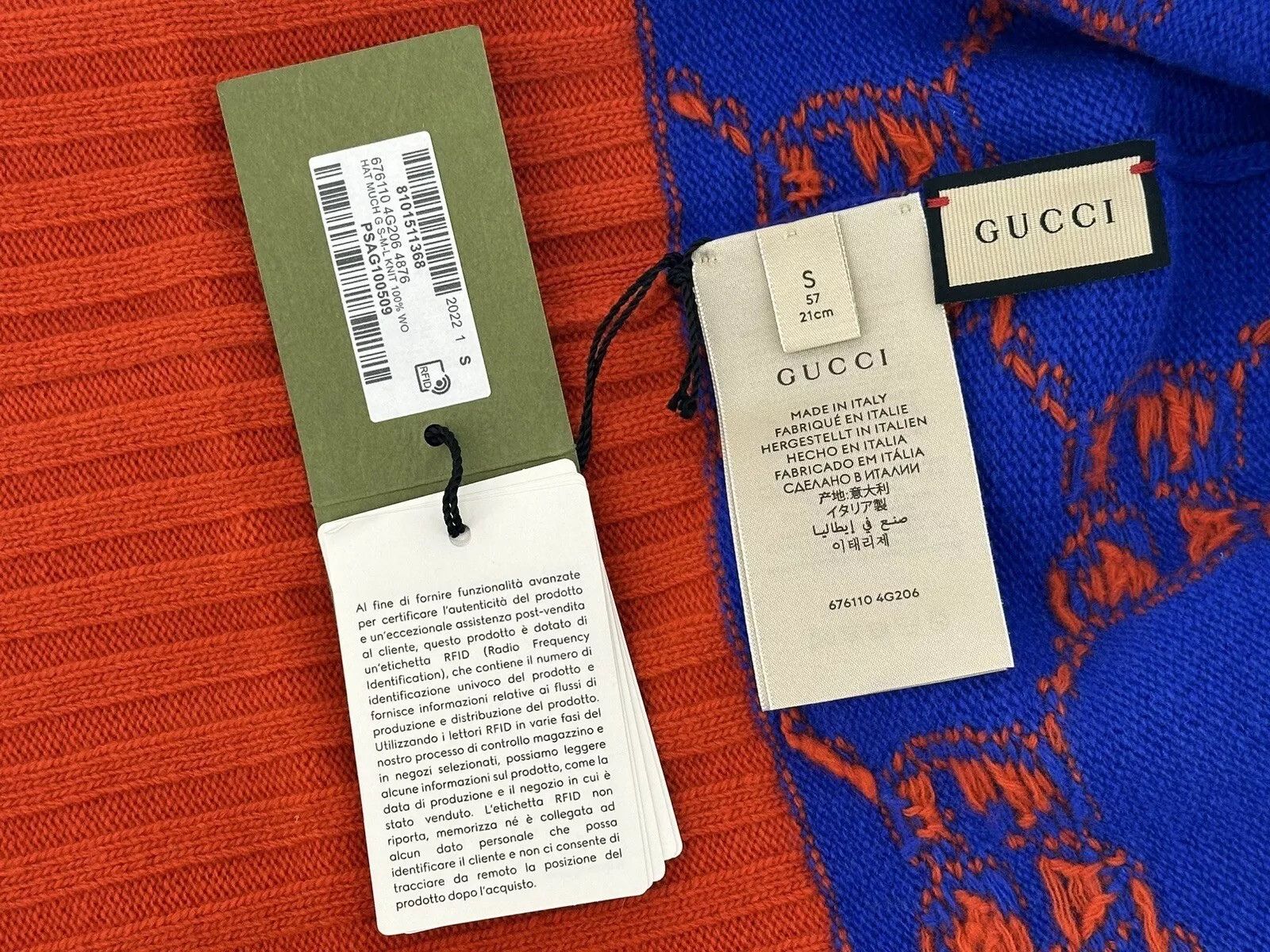 Gucci Hat Wool Gucci Size-S-57cm Size ONE SIZE - 9 Thumbnail