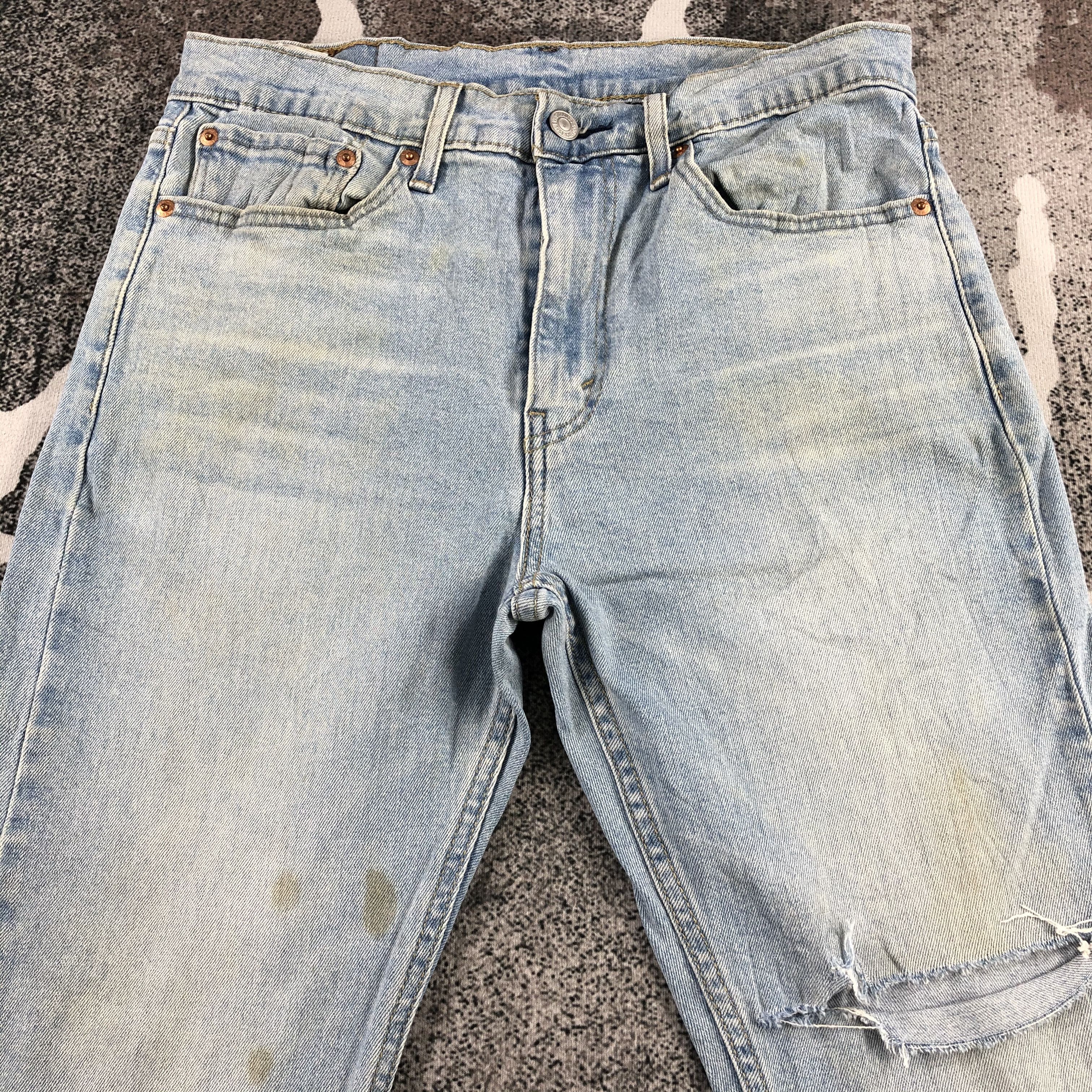 Levi's Levi's 510 Jeans Distress Medium Wash Denim KJ873 Size US 31 - 3 Thumbnail