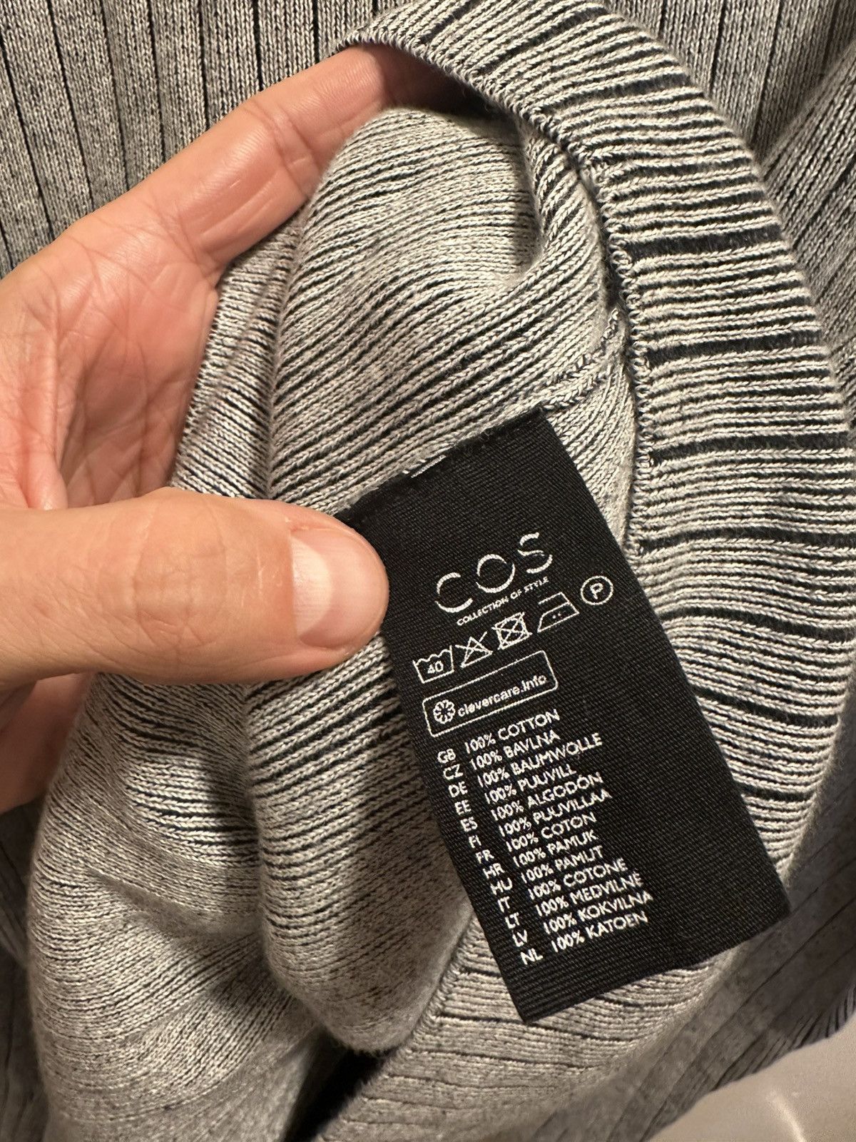Cos COS silver sweater Size US L / EU 52-54 / 3 - 4 Thumbnail