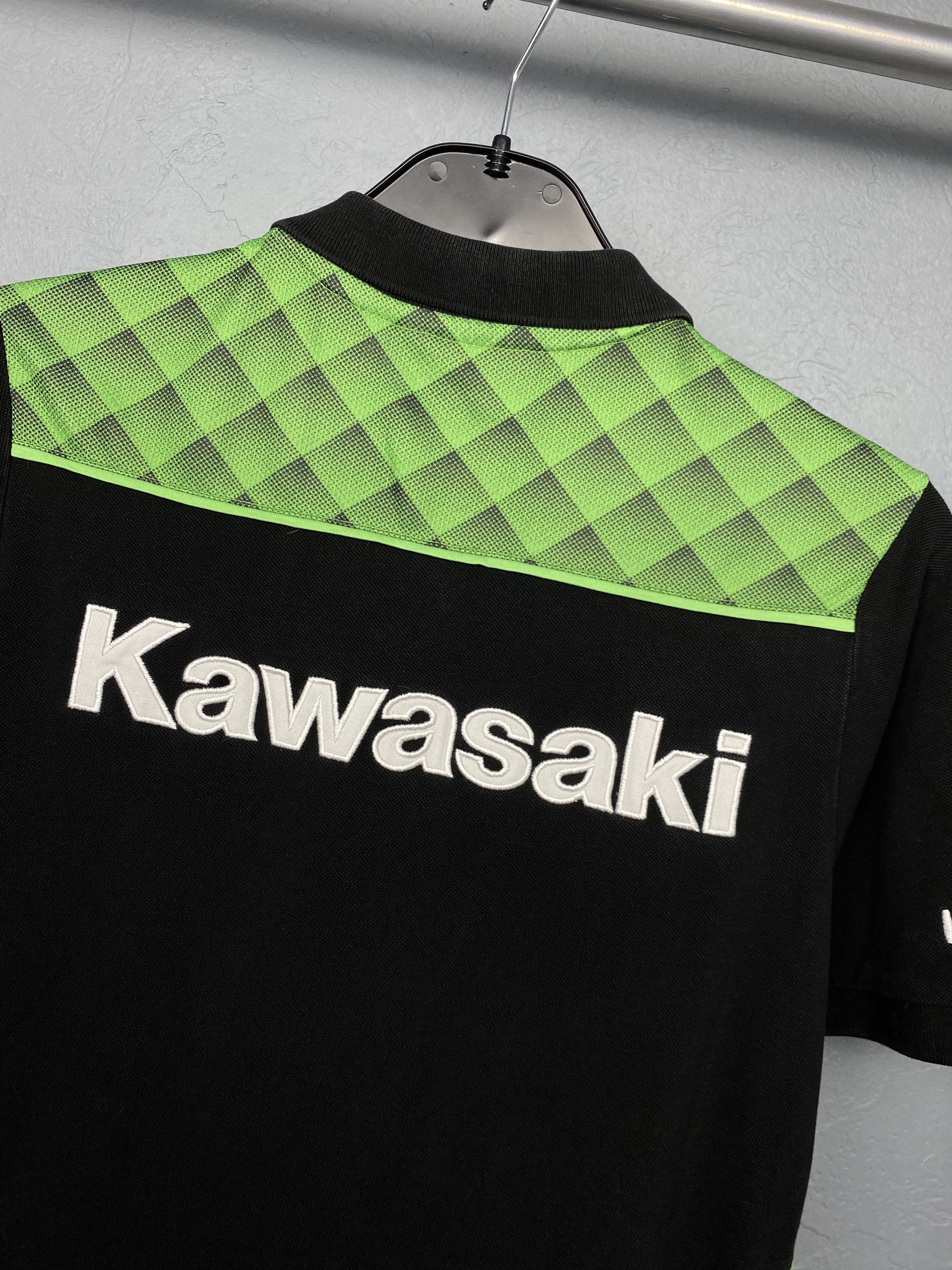 Japanese Brand Kawasaki Team Vintage Mens Polo Shirt Moto Racing Size US M / EU 48-50 / 2 - 8 Thumbnail