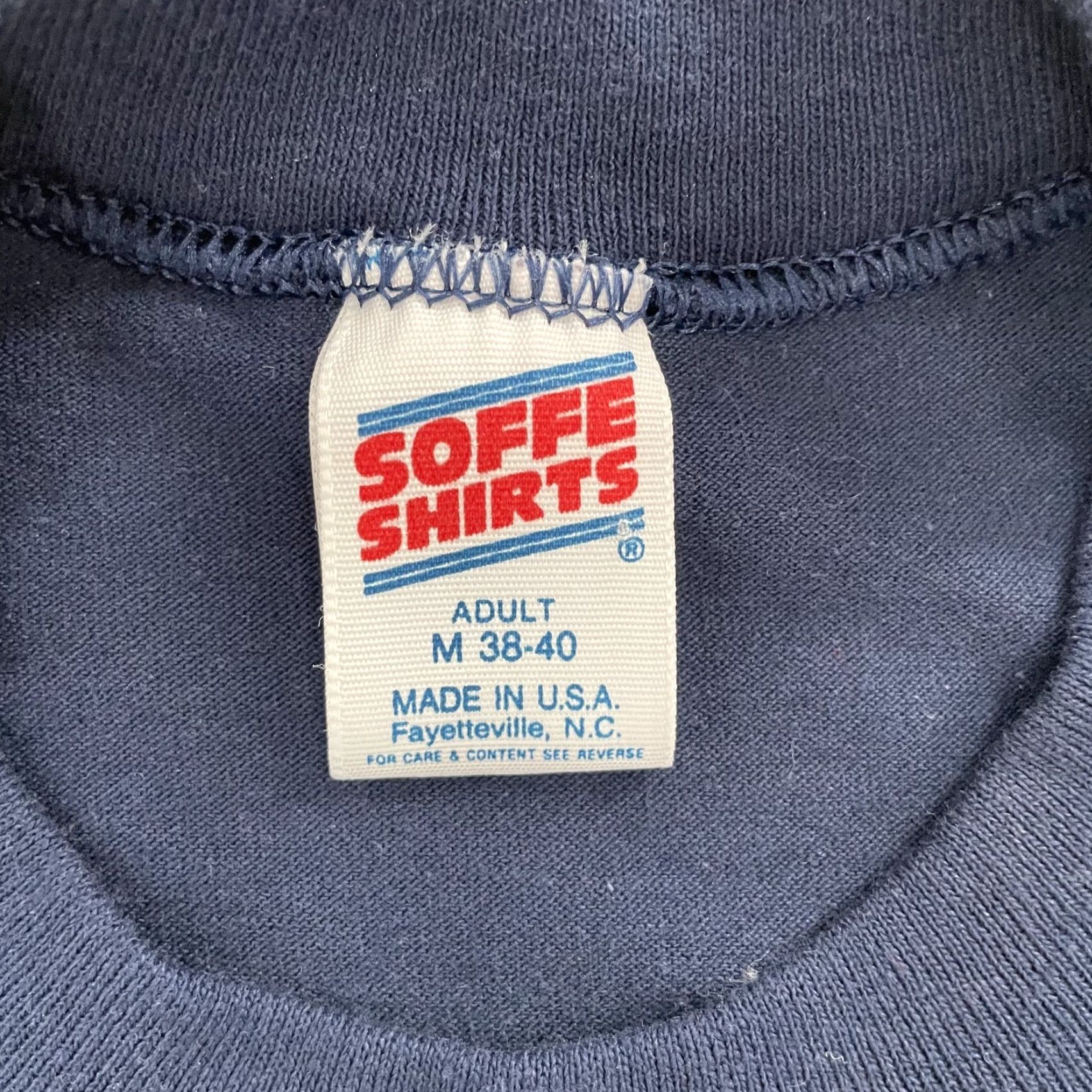 Soffe VINTAGE Camp Blanding Florida National Guard Eagle T-Shirt Adult Medium Blue Army Military 90s Mens Size US M / EU 48-50 / 2 - 5 Thumbnail