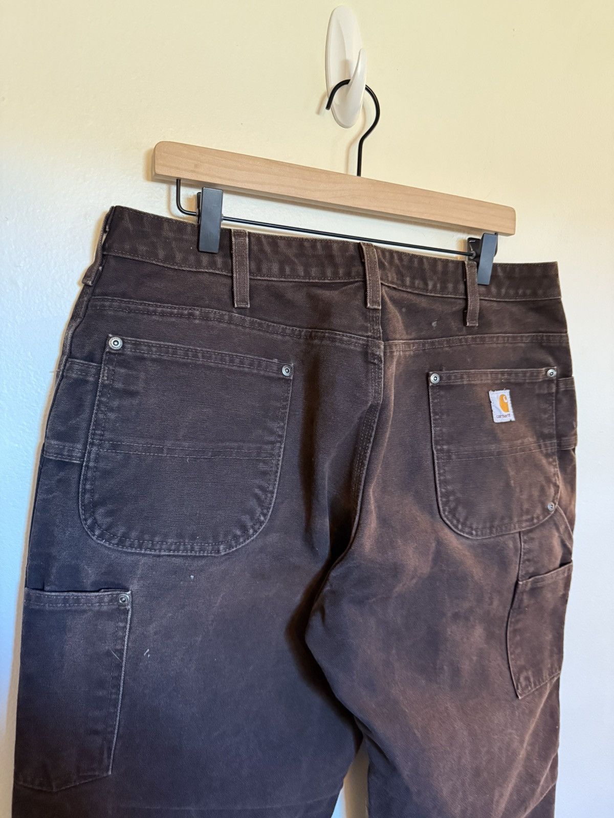 Carhartt Vintage Thrashed Faded Carhartt Double Knee Denim 4gseller Size US 34 / EU 50 - 5 Thumbnail