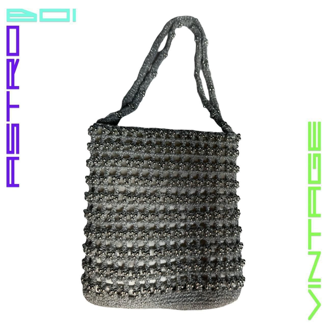 Other VINTAGE SILVER CROCHET BEADED DAY HANDBAG Size ONE SIZE - 7 Thumbnail