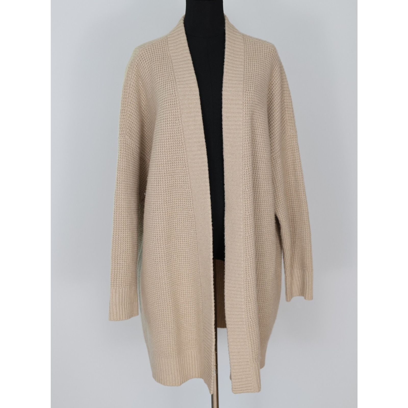 Eileen Fisher EILEEN FISHER Open Front Waffle Knit Cardigan Sweater Sz M Size M / US 6-8 / IT 42-44 - 2 Thumbnail