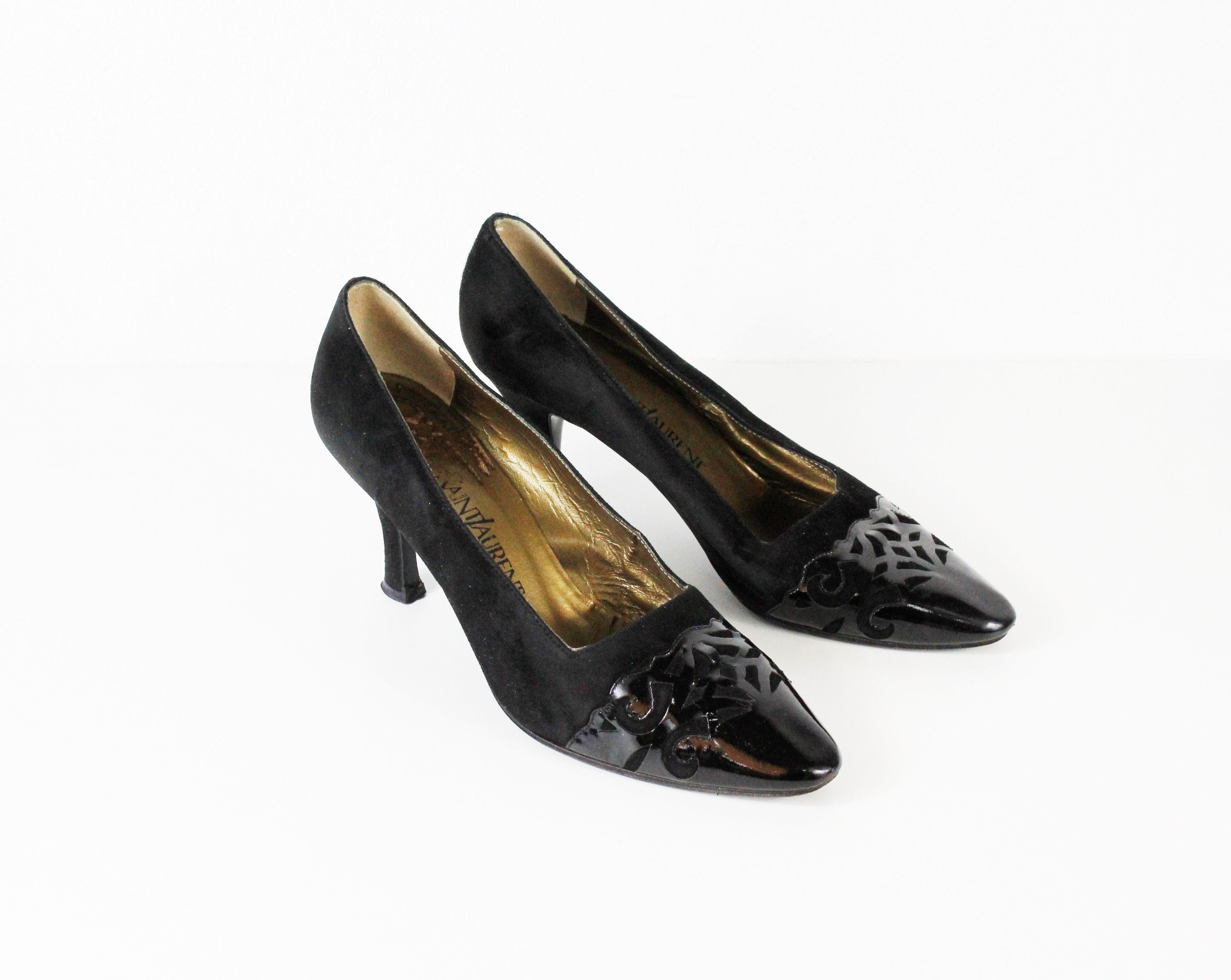 Saint Laurent Paris Yves Saint Laurent by Tom Ford Era Suede Heels Shoes Size US 6.5 / IT 36.5 - 1 Thumbnail