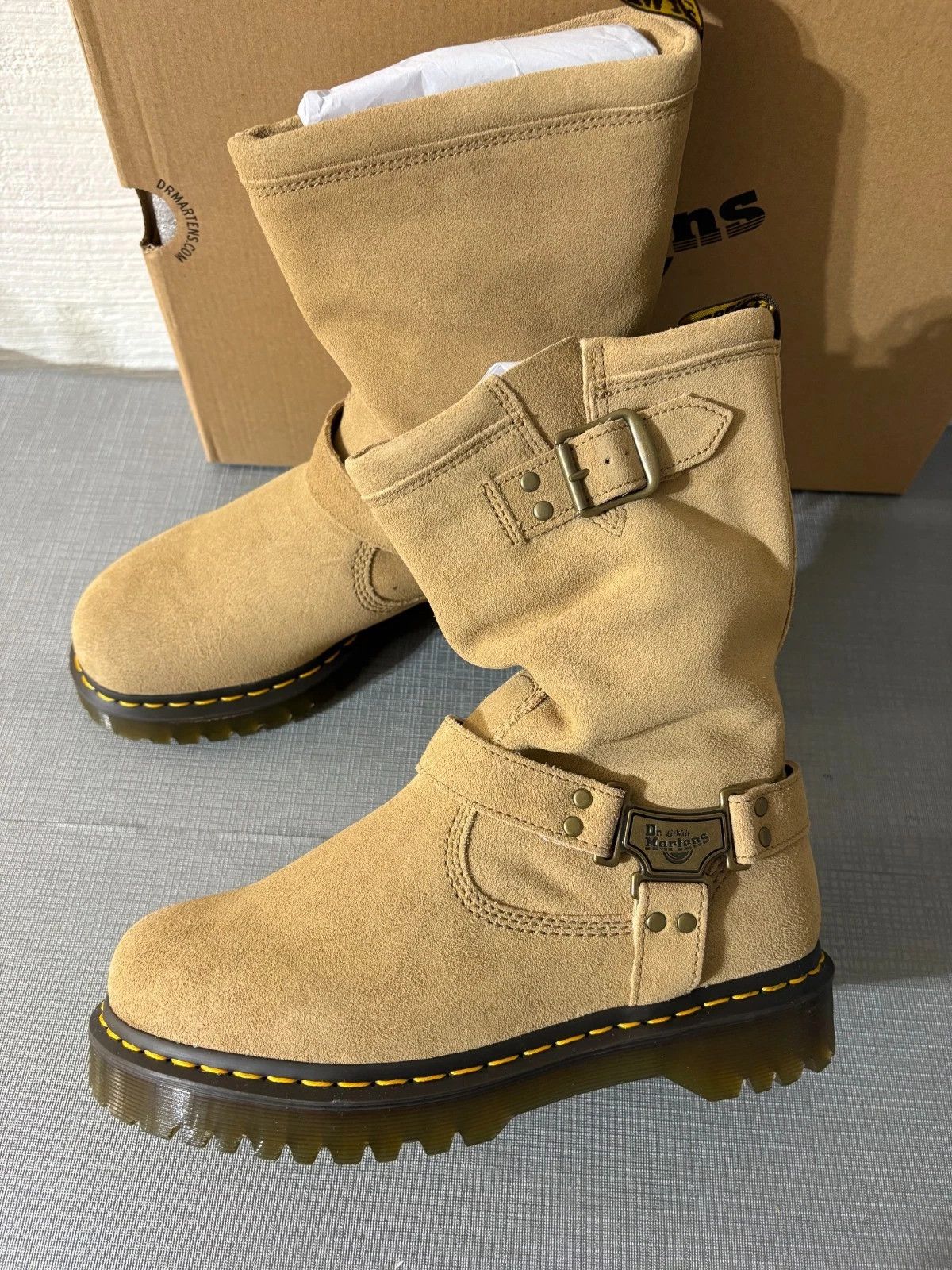 Dr. Martens DR. MARTENS Anistone Hi Harness Biker Boots Size US 10 / EU 43 - 3 Thumbnail