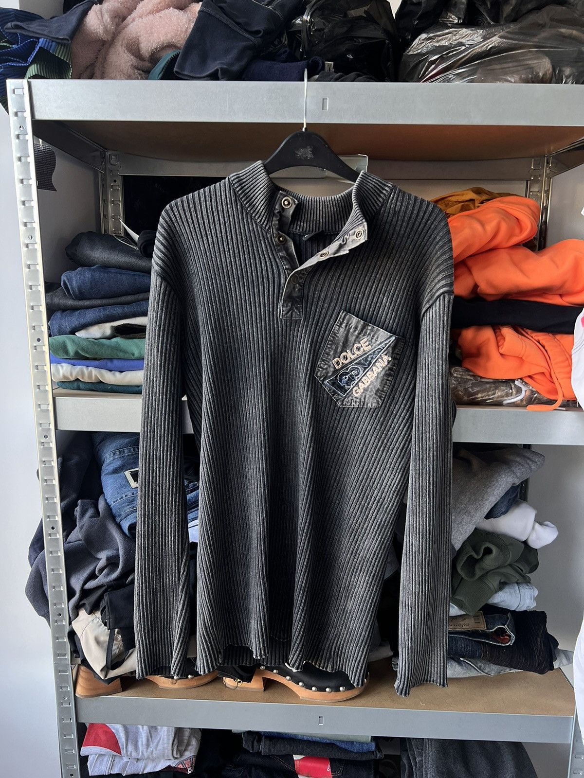 Dolce & Gabbana Vintage Dolce Sweater Gradient Grey Size US L / EU 52-54 / 3 - 9 Thumbnail