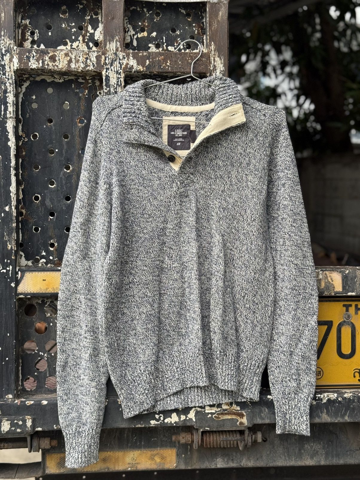 H&M Label OF Graded Goods L.O.G.G x H&M Knit L/S Polo Size US M / EU 48-50 / 2 - 1 Thumbnail