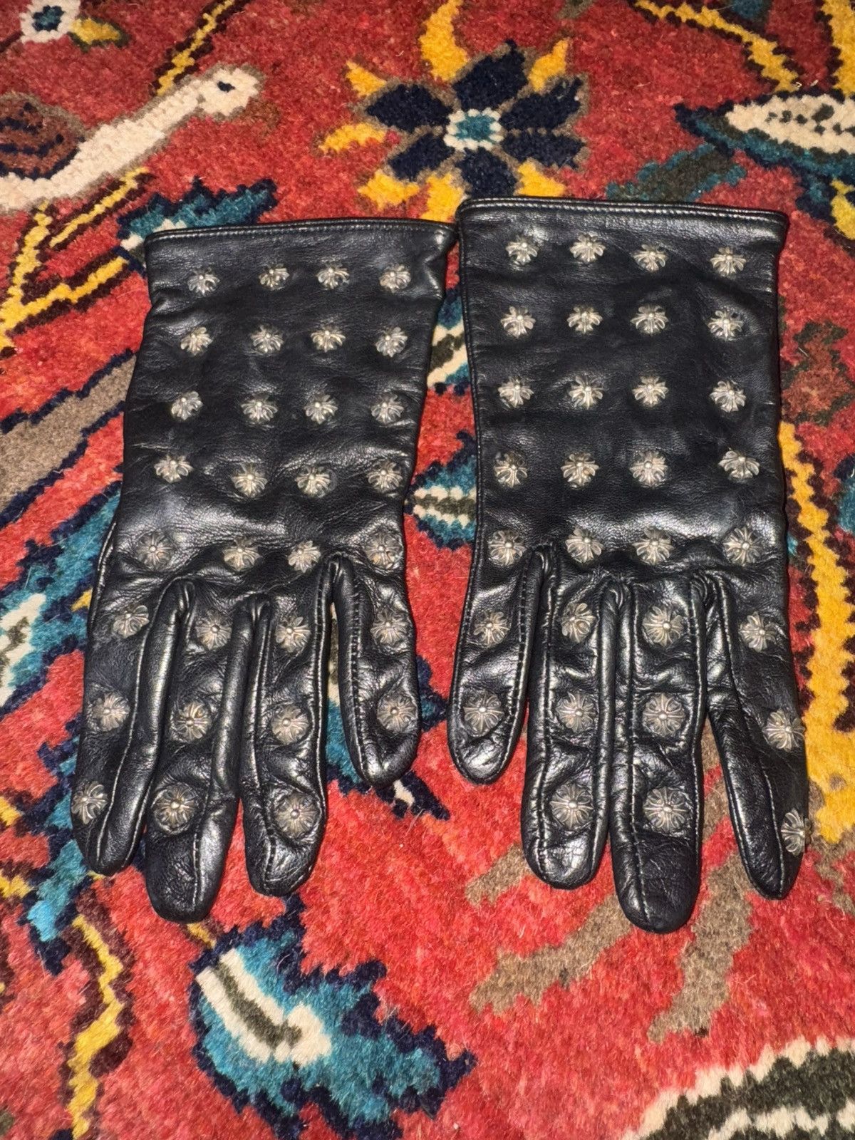 Chrome Hearts Chrome Hearts Leather studded gloves Size ONE SIZE - 2 Thumbnail