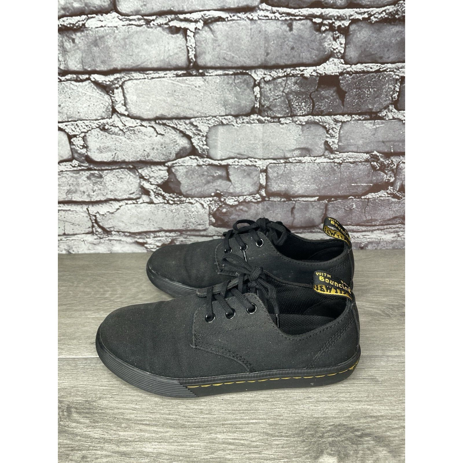 Dr. Martens Doc Dr. Martens SantAnita Black Airwair Casual Lace Up Shoes Size US 6 / IT 36 - 10 Thumbnail
