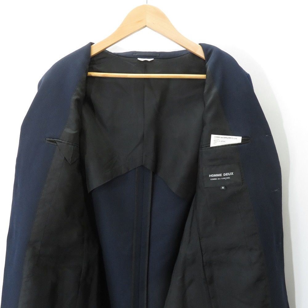 Comme des Garcons Homme Jacket Poly Wool Gabardine Tailored Navy Size US M / EU 48-50 / 2 - 4 Thumbnail