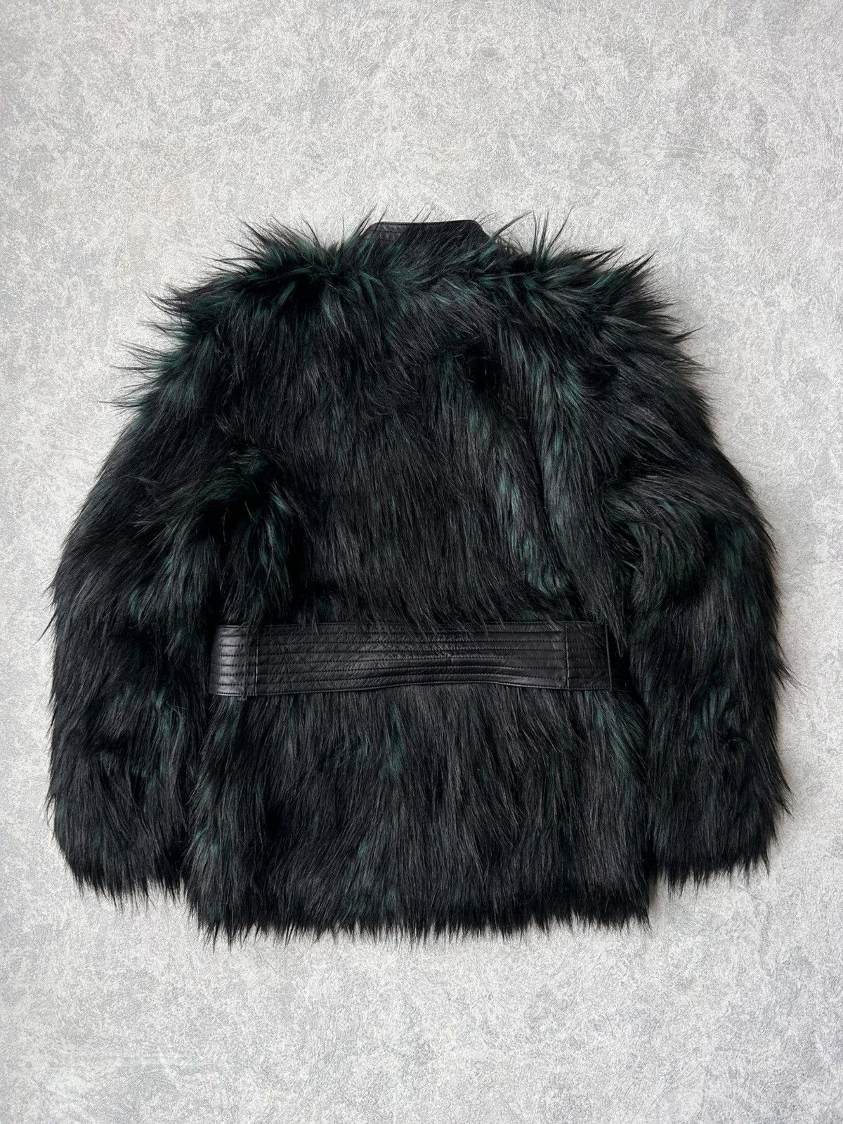 Balmain Balmain x HM Faux Fur Belted Jacket Size XS / US 0-2 / IT 36-38 - 7 Thumbnail