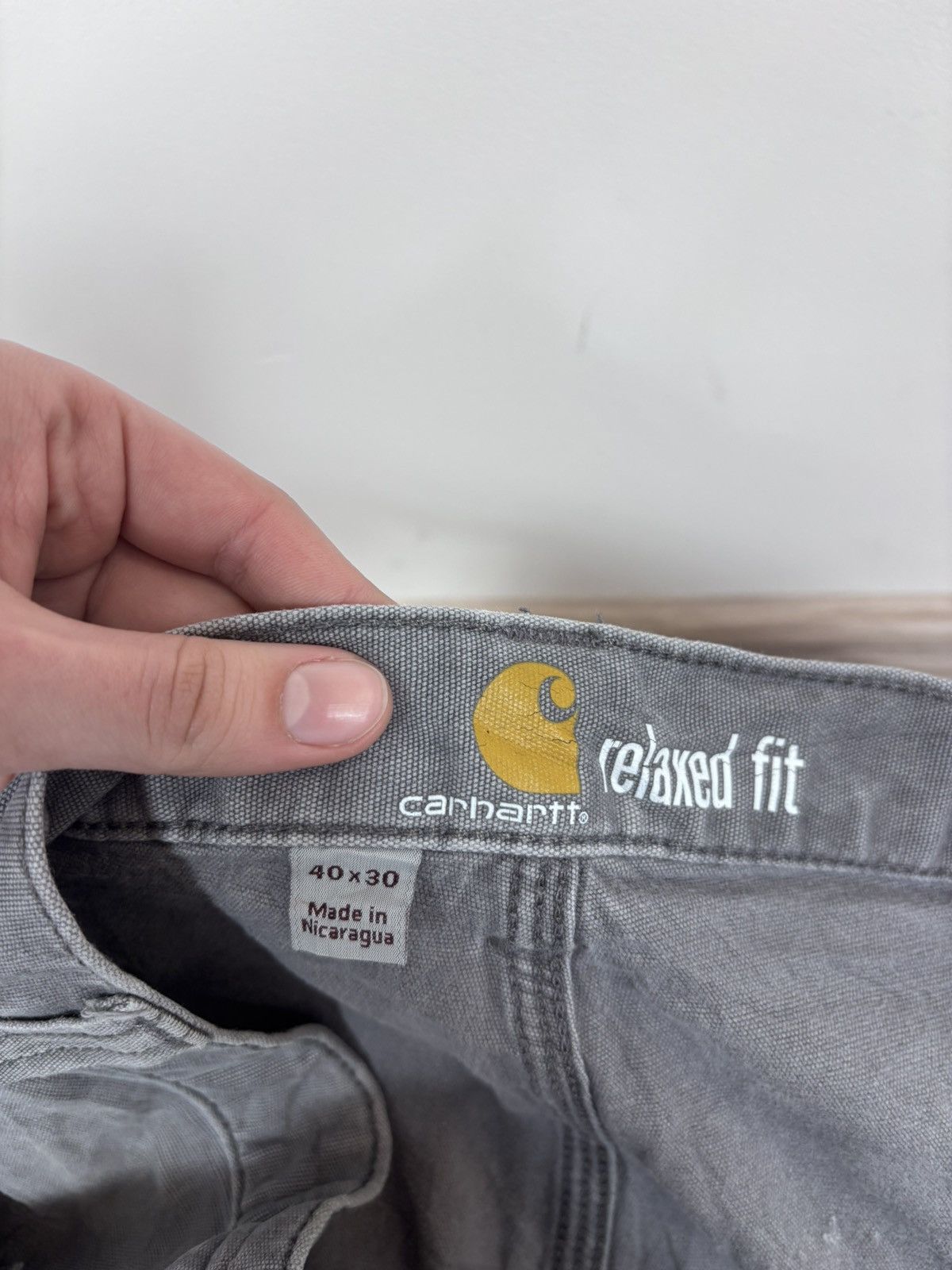 Carhartt Carhartt Men’s Grey Pants Jeans Relaxed Fit USA Workwear Size US 40 / EU 56 - 19 Thumbnail