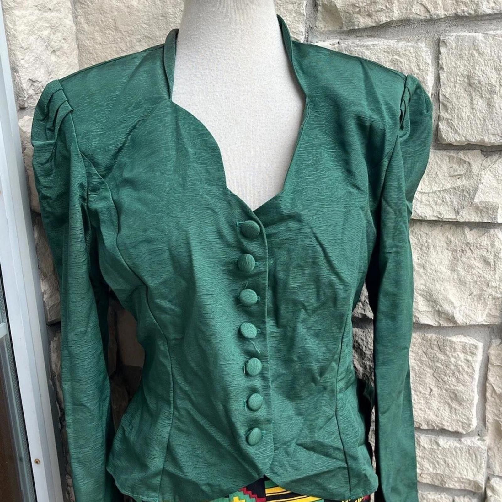 Other Vintage Ladies Workers Union Green Coat Blazer ILGWU medium Size M / US 6-8 / IT 42-44 - 1 Thumbnail