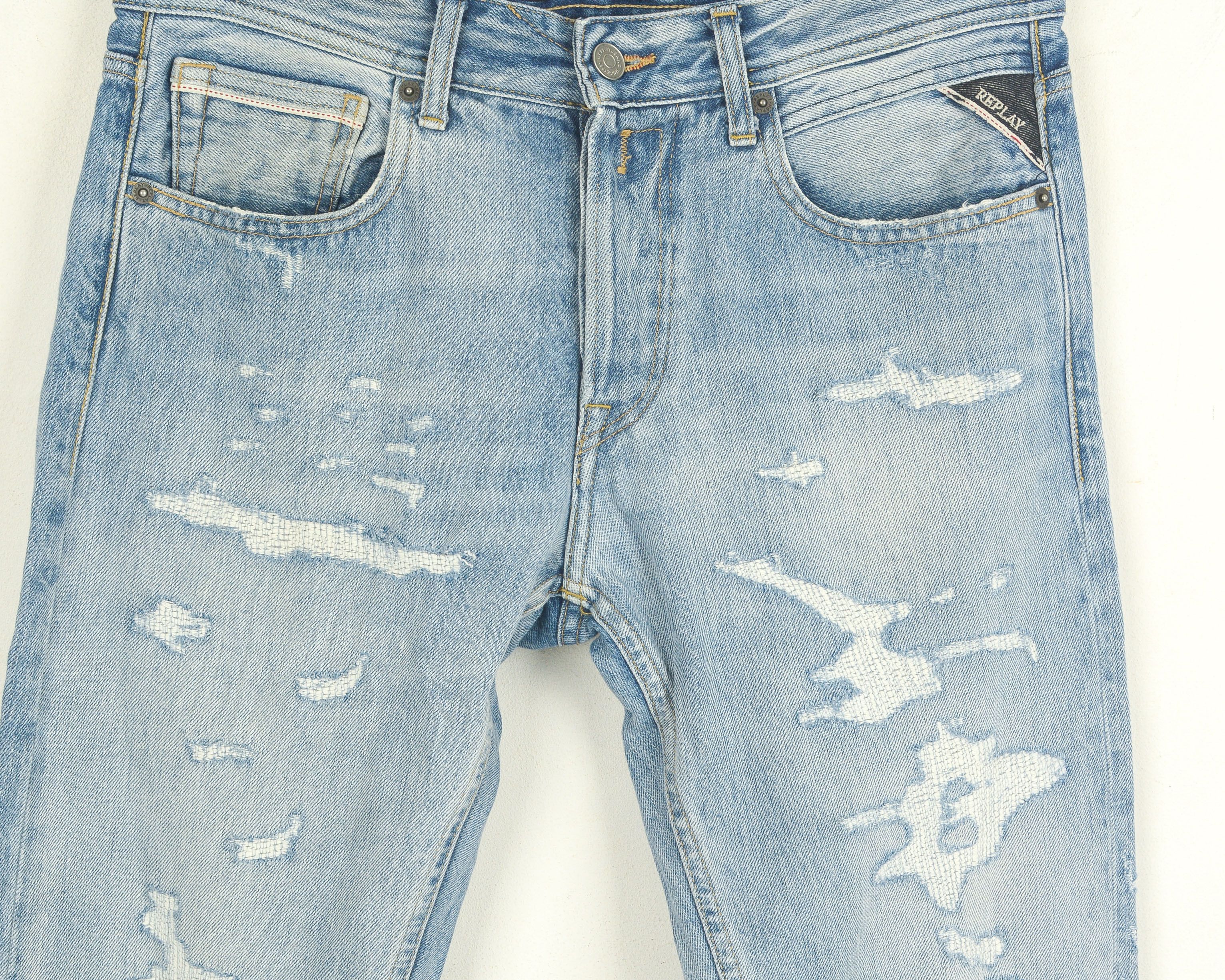 Replay Grover W30 L30 Regular Fit Straight Jeans Denim Pants Size US 30 / EU 46 - 2 Thumbnail
