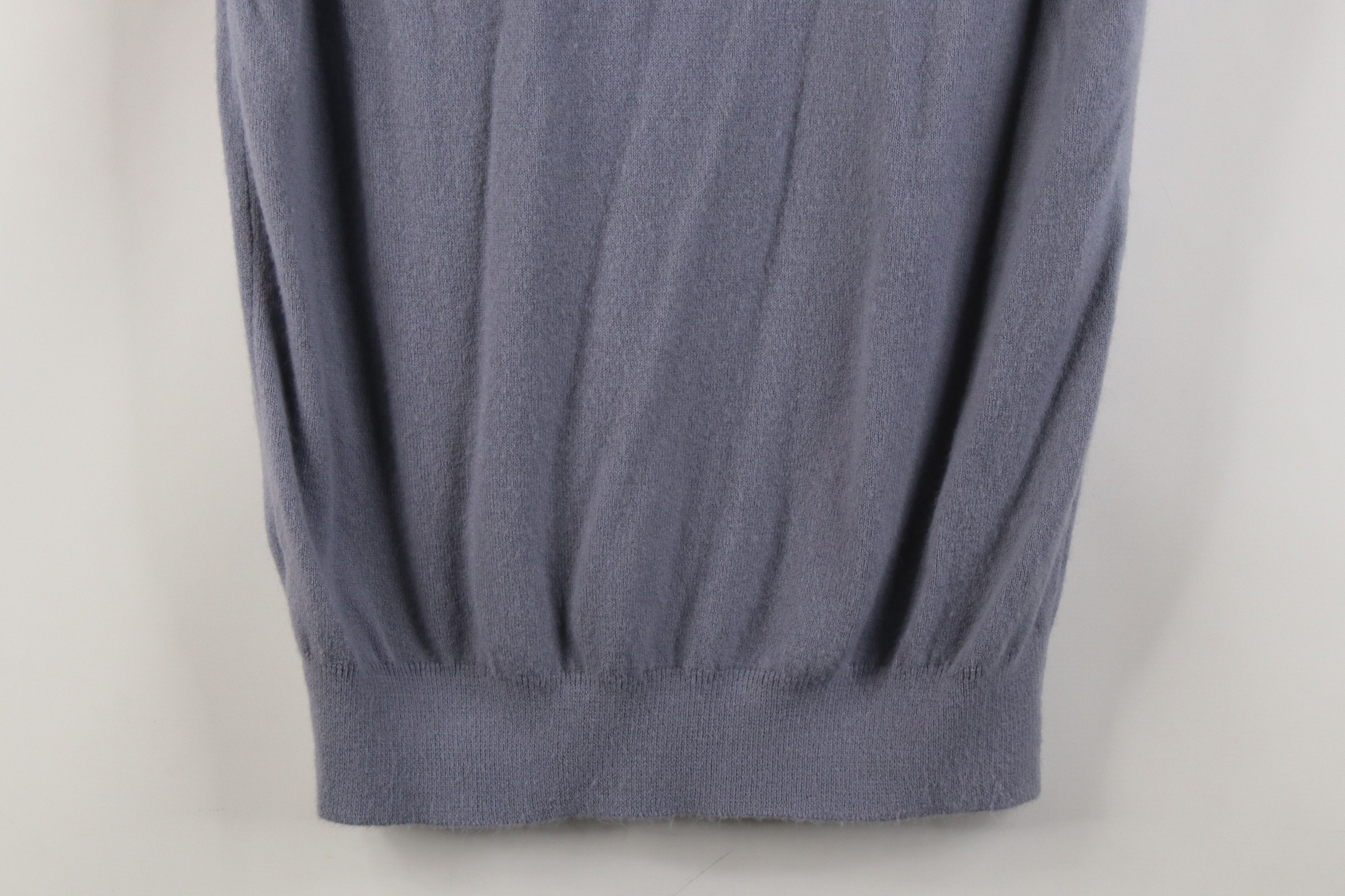 Vintage Vintage 70s Streetwear Soft Knit Sweater Vest Steel Blue USA Size L / US 10 / IT 46 - 9 Thumbnail
