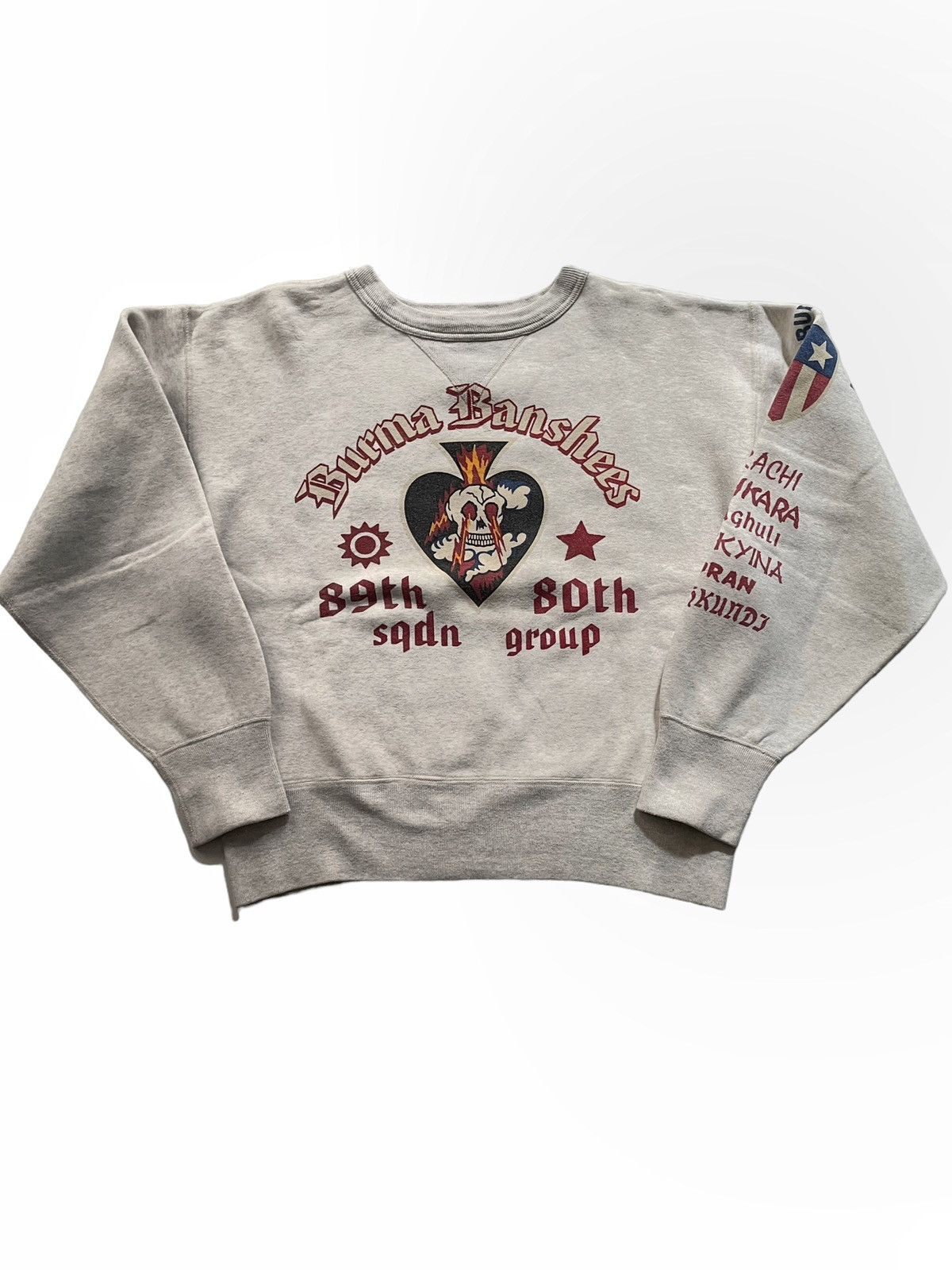 Buzz Rickson's × Japanese Brand × Toyo Enterprises Buzz Rickson’s USAF Burma Banshees 89th Squadron Sweatshirt Size US S / EU 44-46 / 1 - 1 Thumbnail