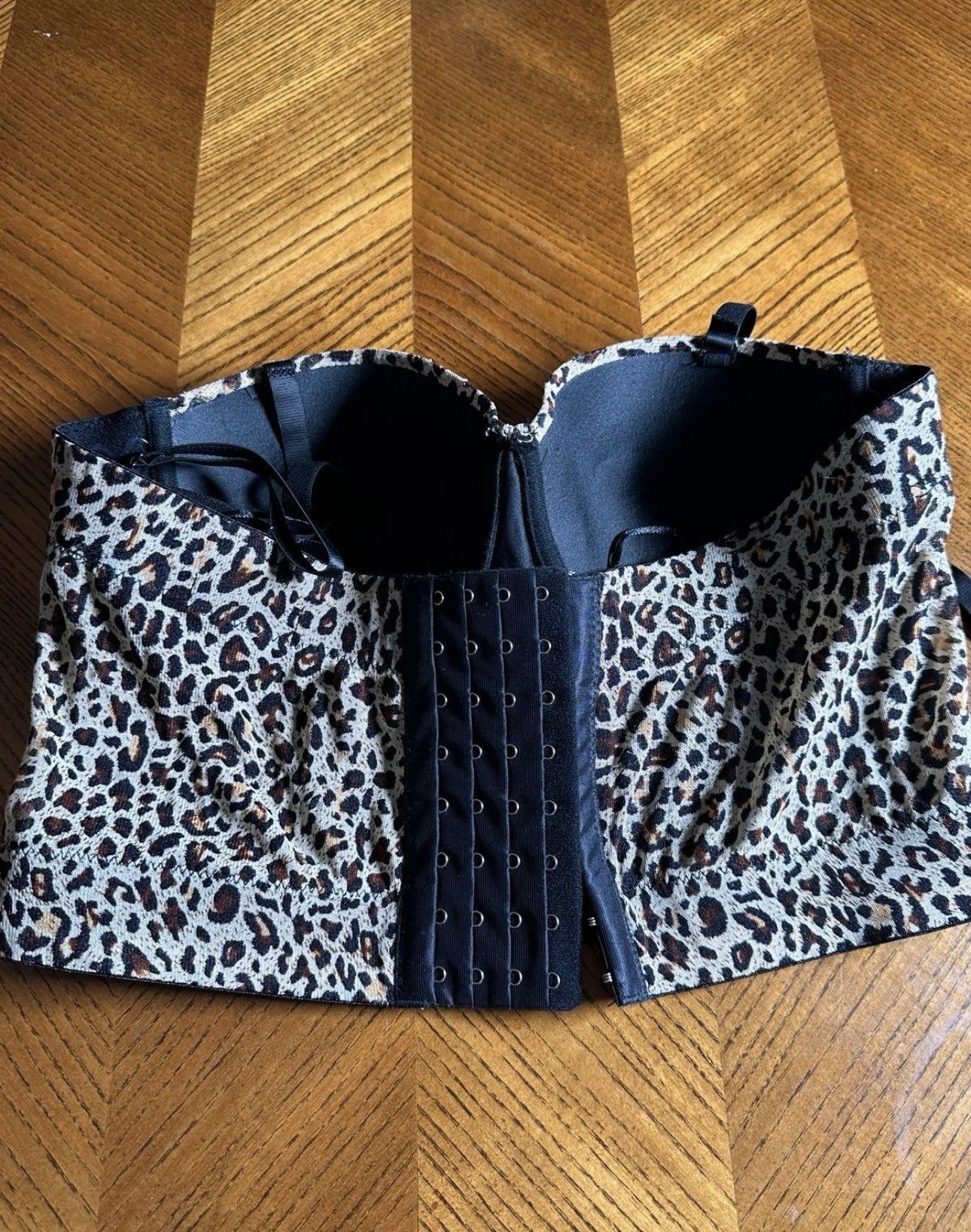 Other Love J Leopard Print Bustier Corset Crop Top Size M / US 6-8 / IT 42-44 - 2 Thumbnail