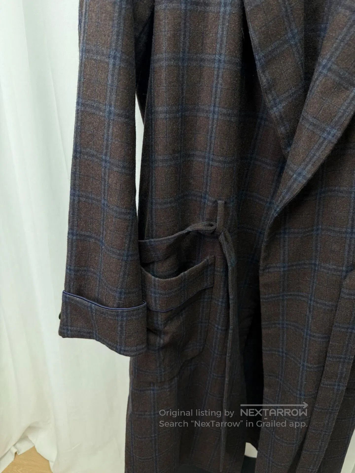 Comme des Garcons Homme Plus UNDERCOVER Wool Plaid Bathrobe Coat. Size US M / EU 48-50 / 2 - 6 Thumbnail
