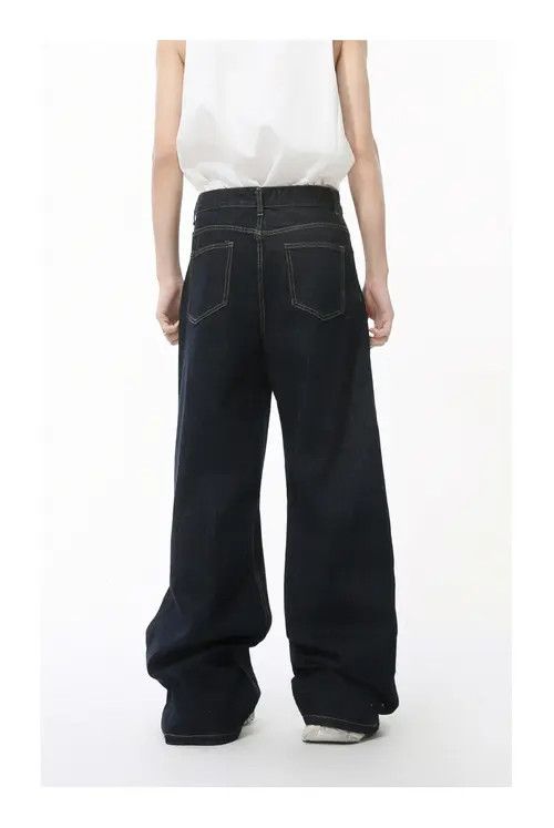 VIBE Japanese retro deconstructed wide-leg straight jeans trend Size US 32 / EU 48 - 7 Thumbnail