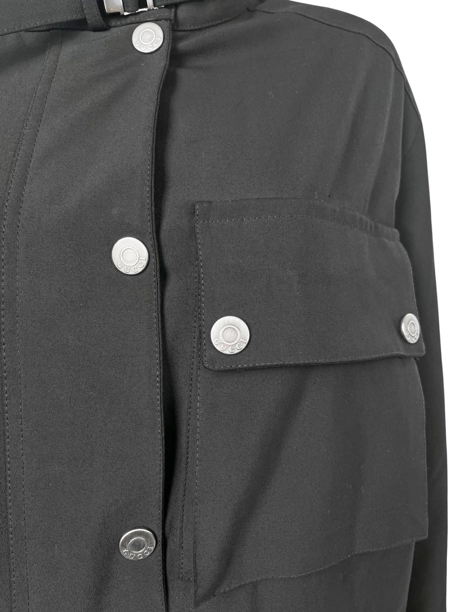 Gucci by Tom Ford F/W 1998 Multipocket Oversized Black Jacket Size S / US 4 / IT 40 - 7 Thumbnail