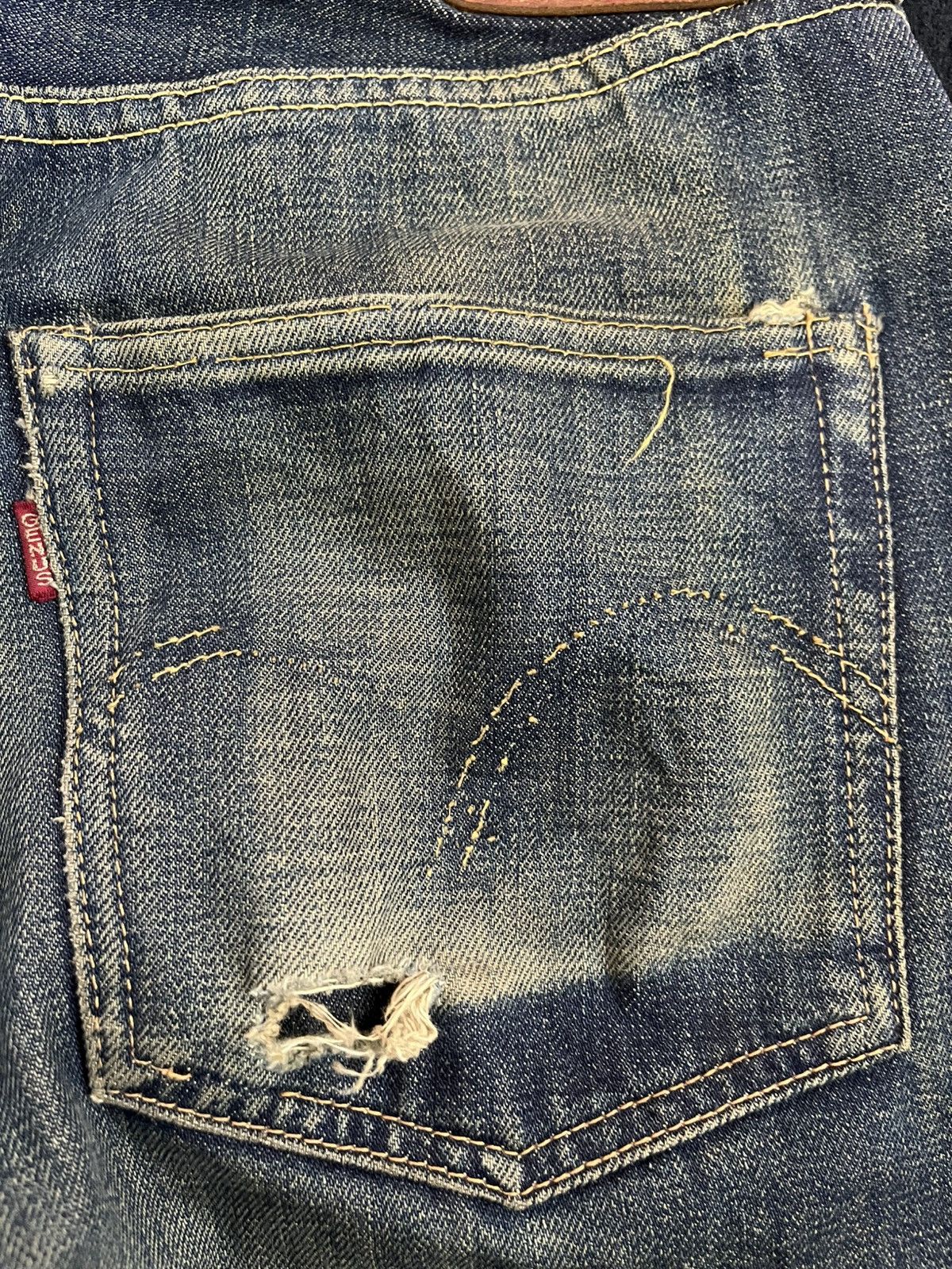 Warehouse & Co. Vintage Warehouse&Co Mudwash Selvedge Distressed Denim Size US 31 - 13 Thumbnail