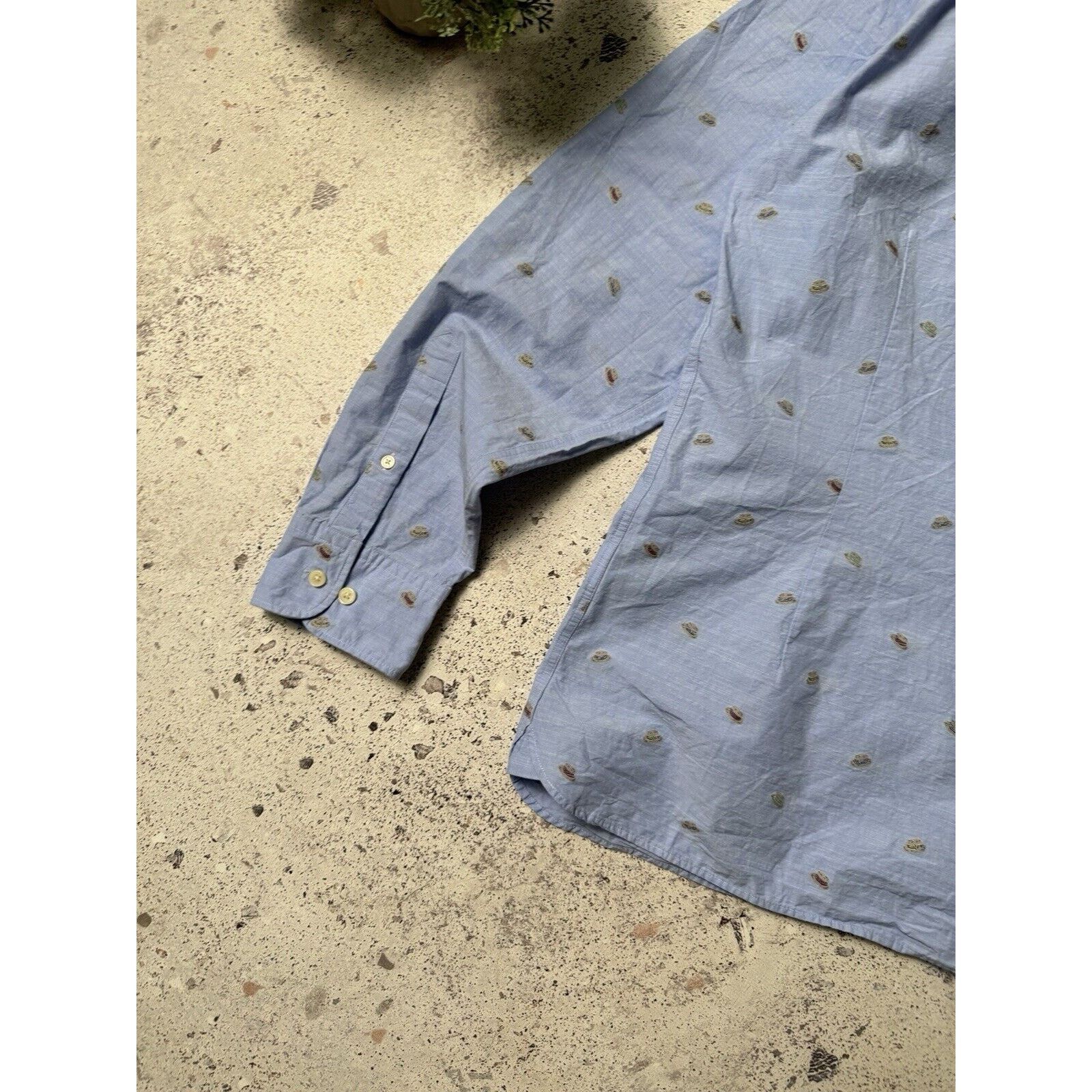 Hackett Hackett London Men Blue Hat Pattern Button Up Shirt Size XXL Size US XXL / EU 58 / 5 - 16 Thumbnail